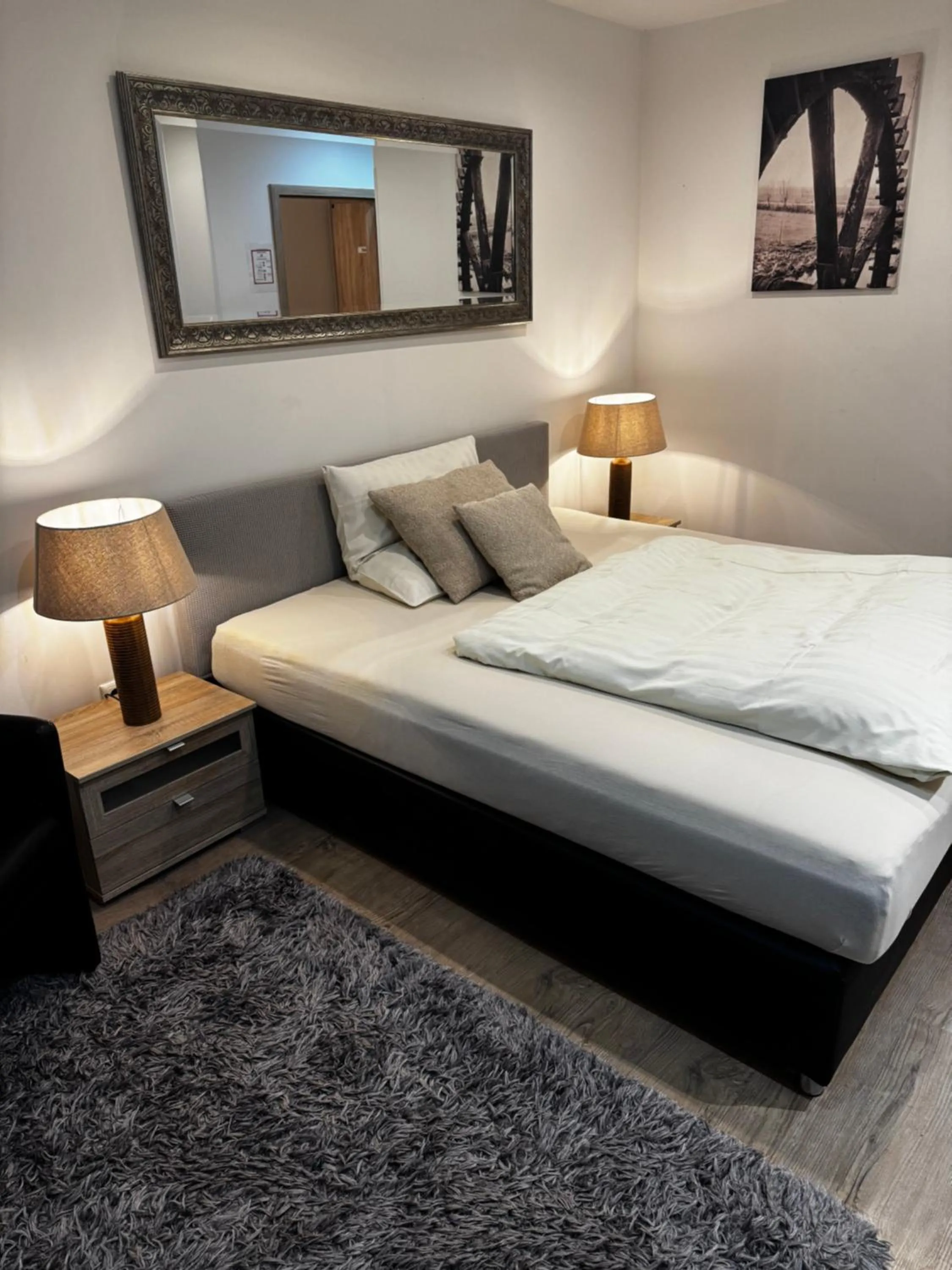 Bed in Hotel & Restaurant Brommler Mühle