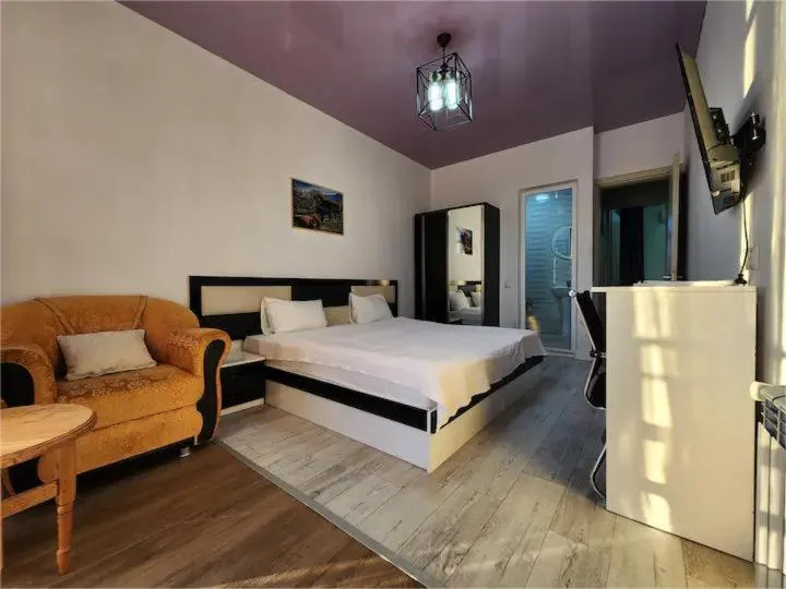 Bed in Mimino Hotel Batumi