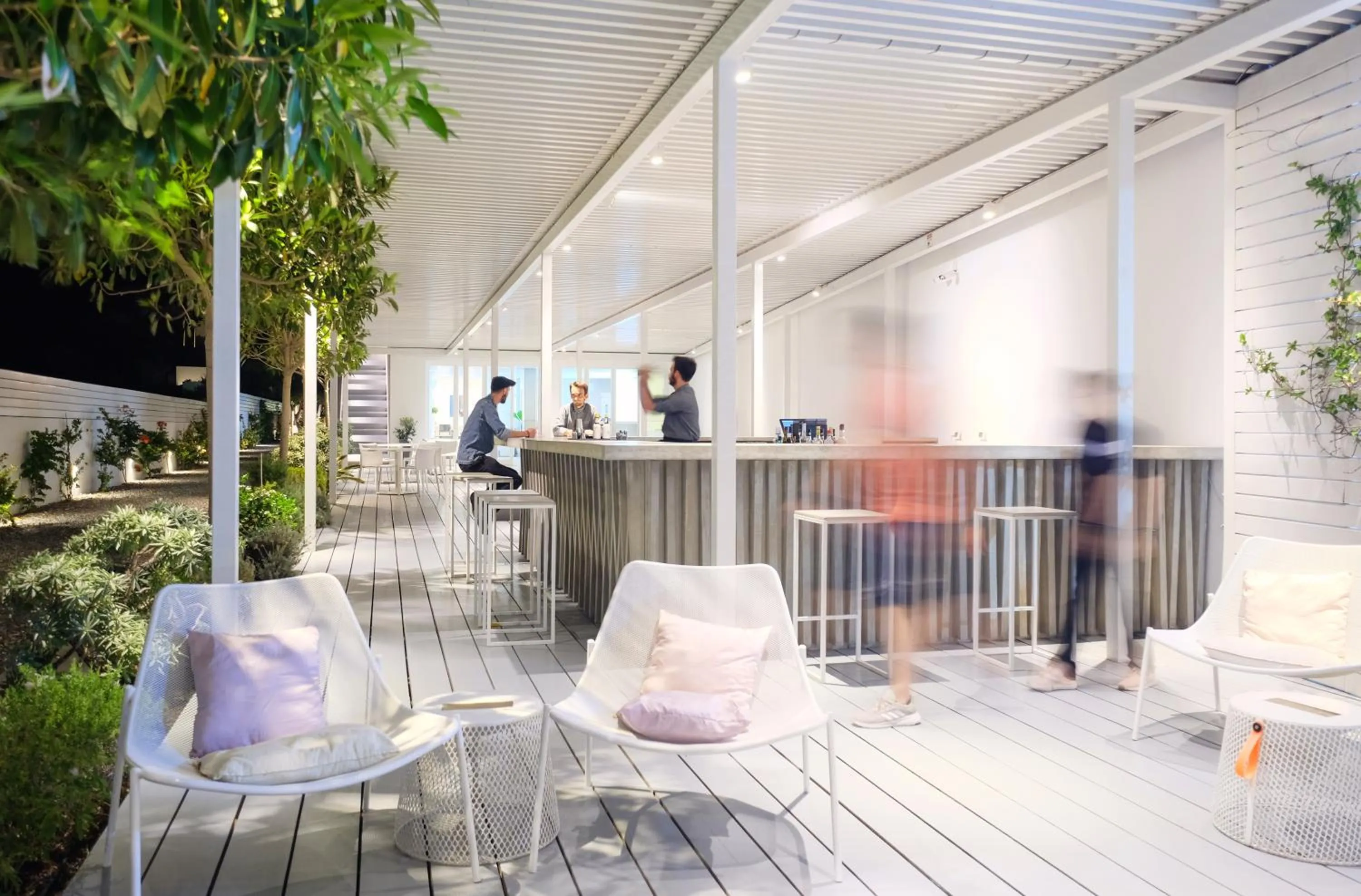 Lounge or bar in Relux Ios Hotel