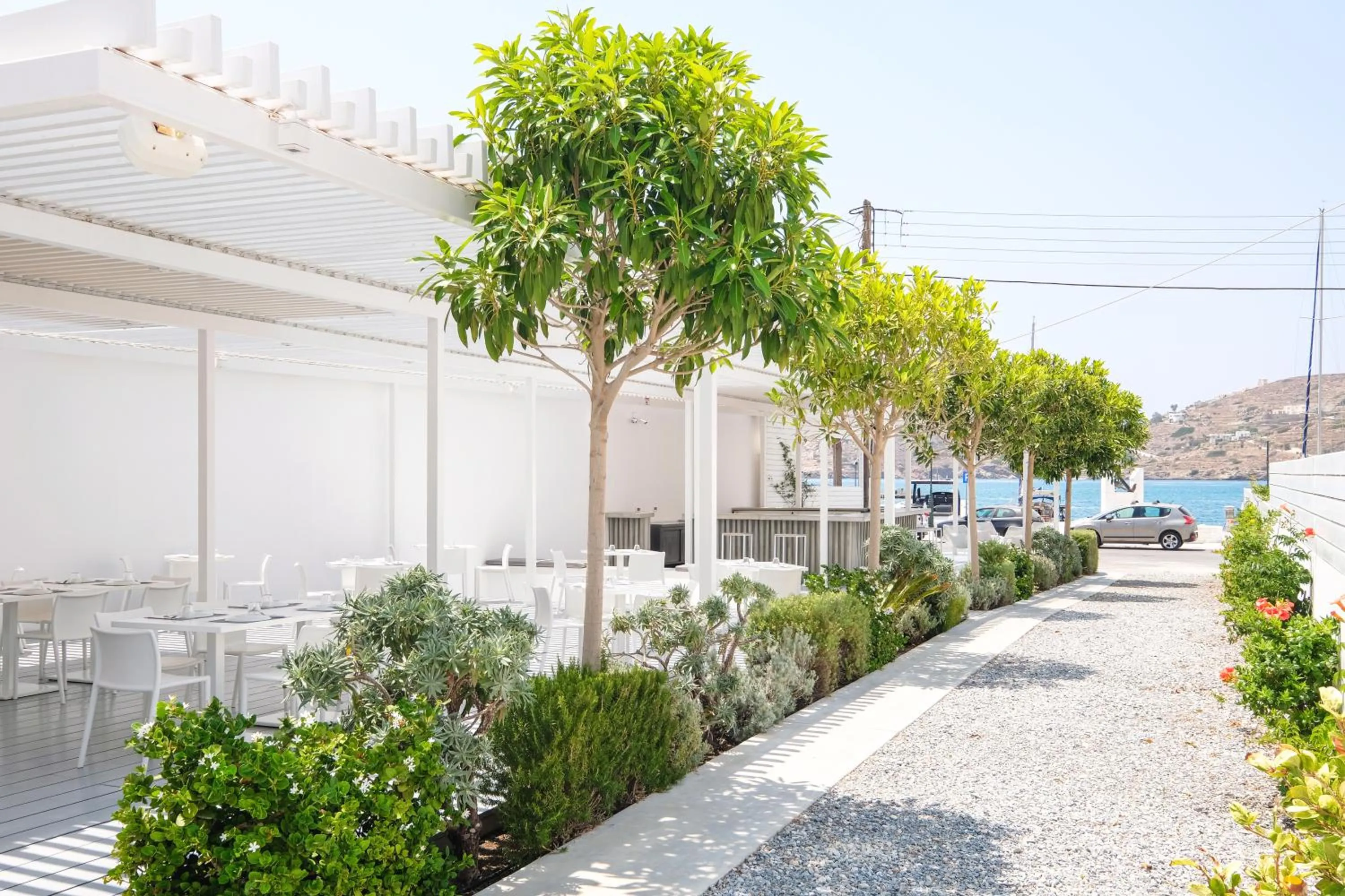 Restaurant/places to eat in Relux Ios Hotel