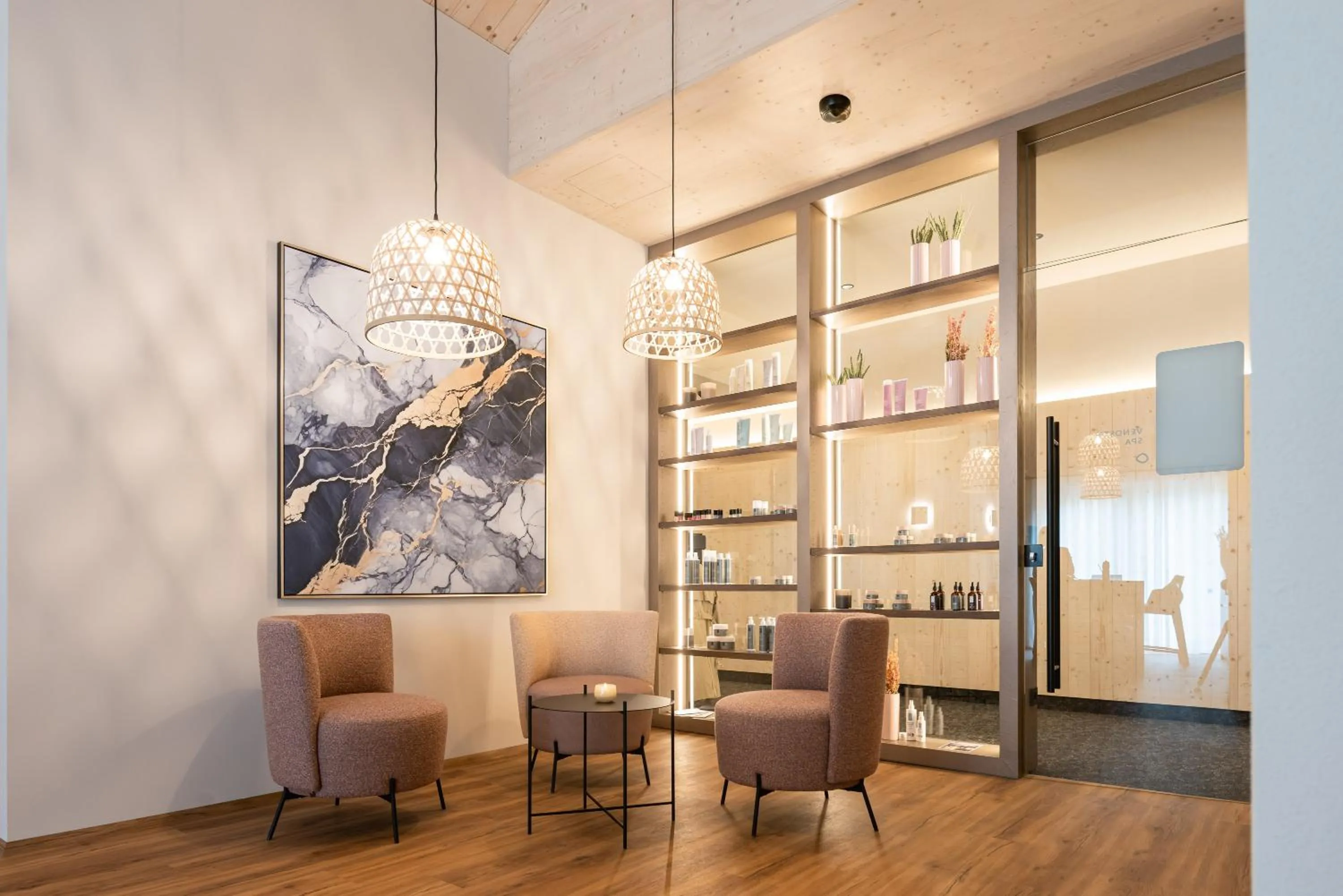 Seating area in DAS GERSTL Family Retreat