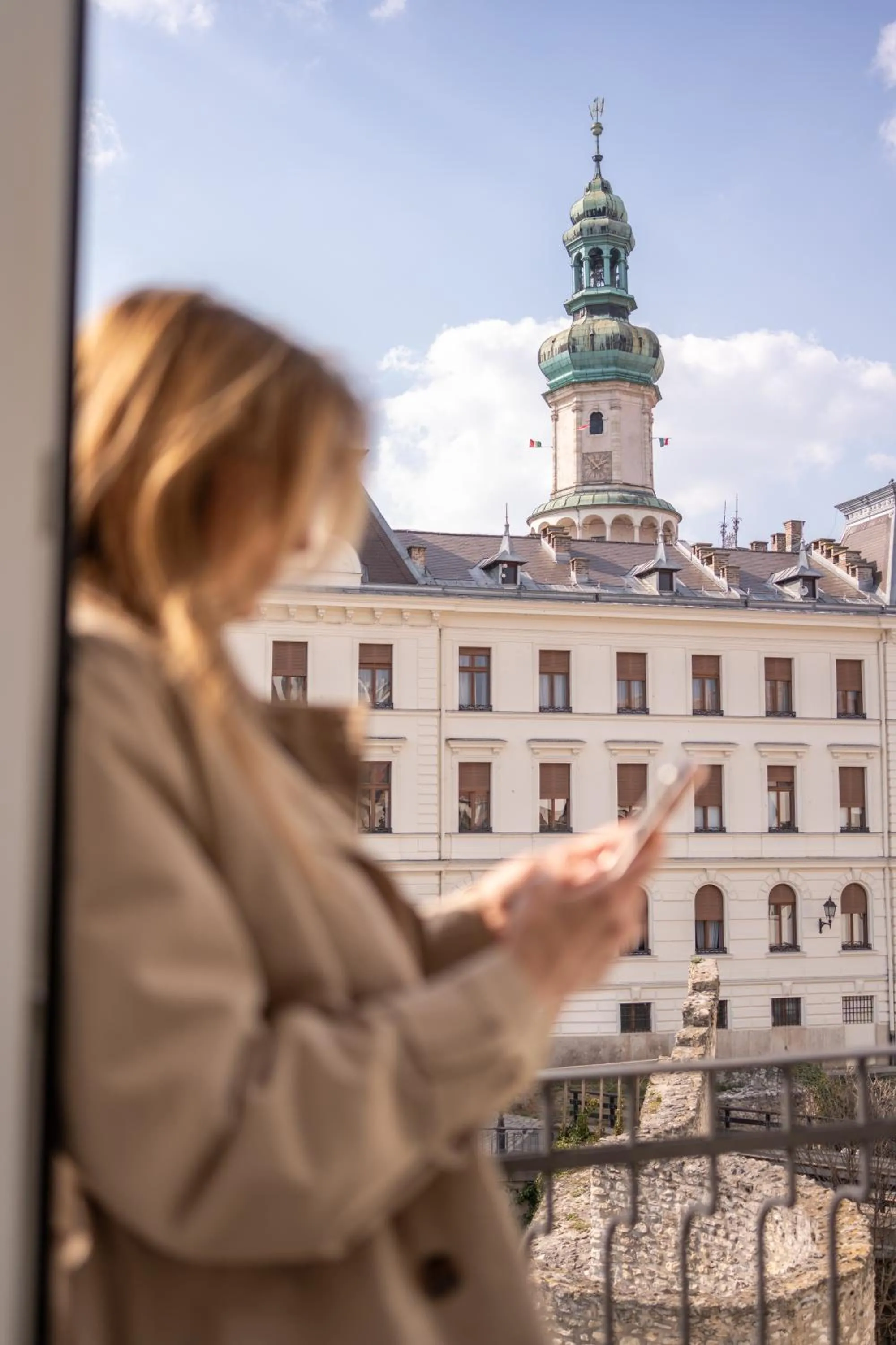 Balcony/Terrace in V62 studio apartments- Downtown Sopron