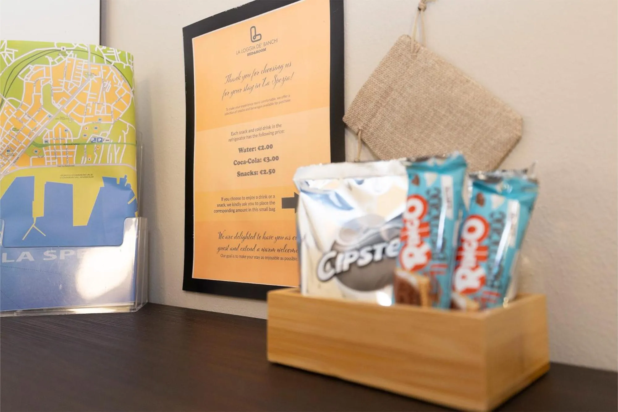 Food and drinks in La Loggia de' Banchi