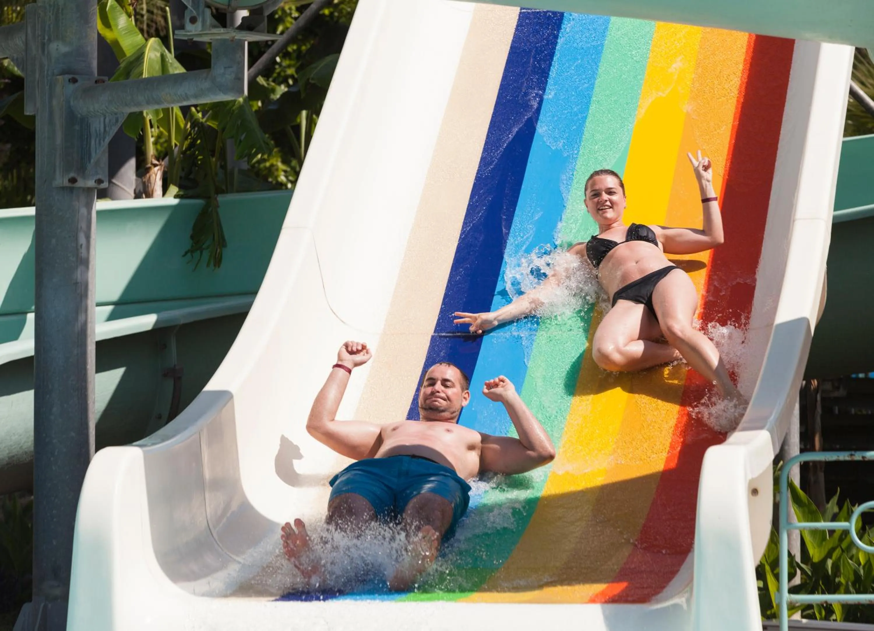 People in Iz Flower Side Beach Hotel