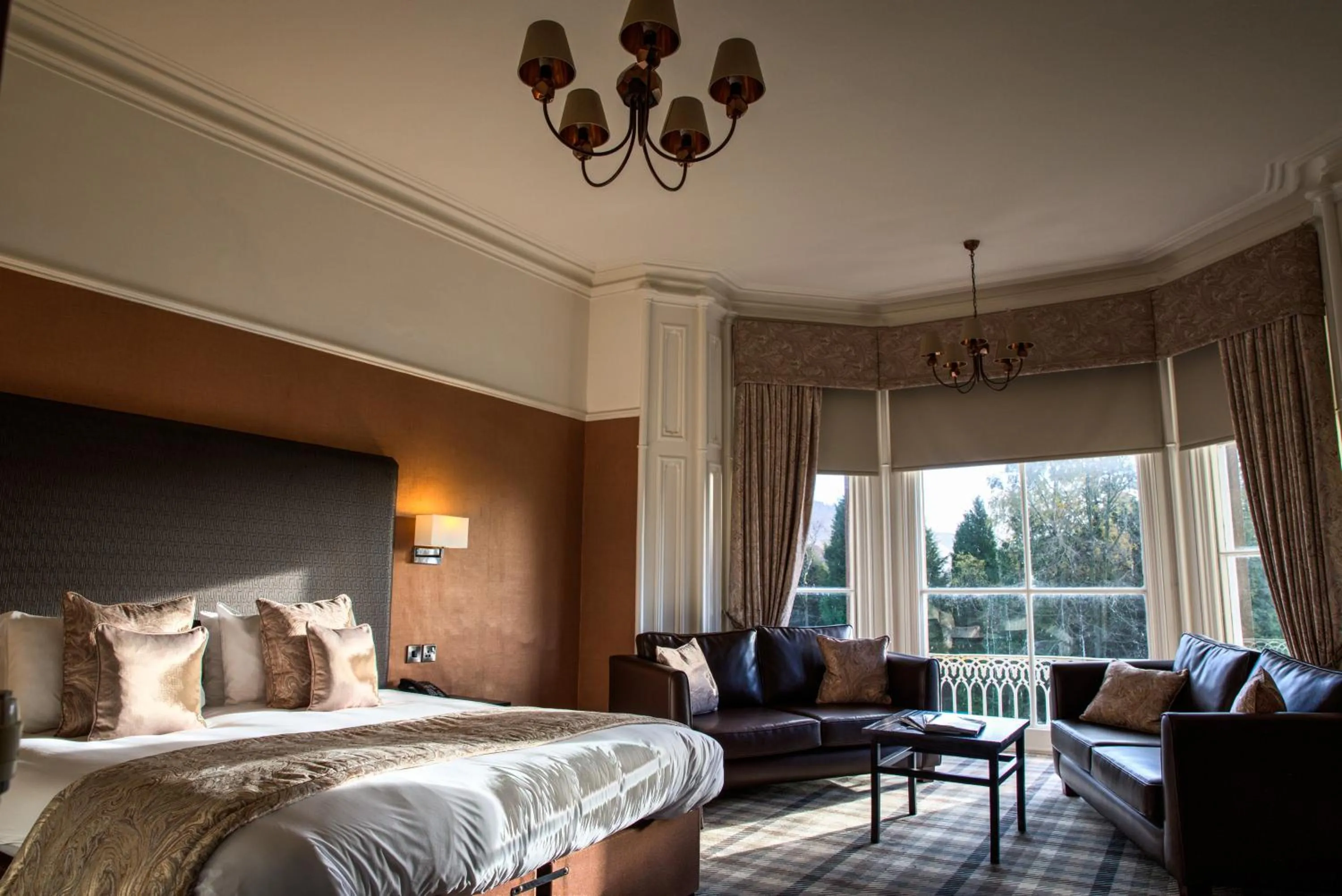 Seating area, Bed in Keswick Country House Hotel