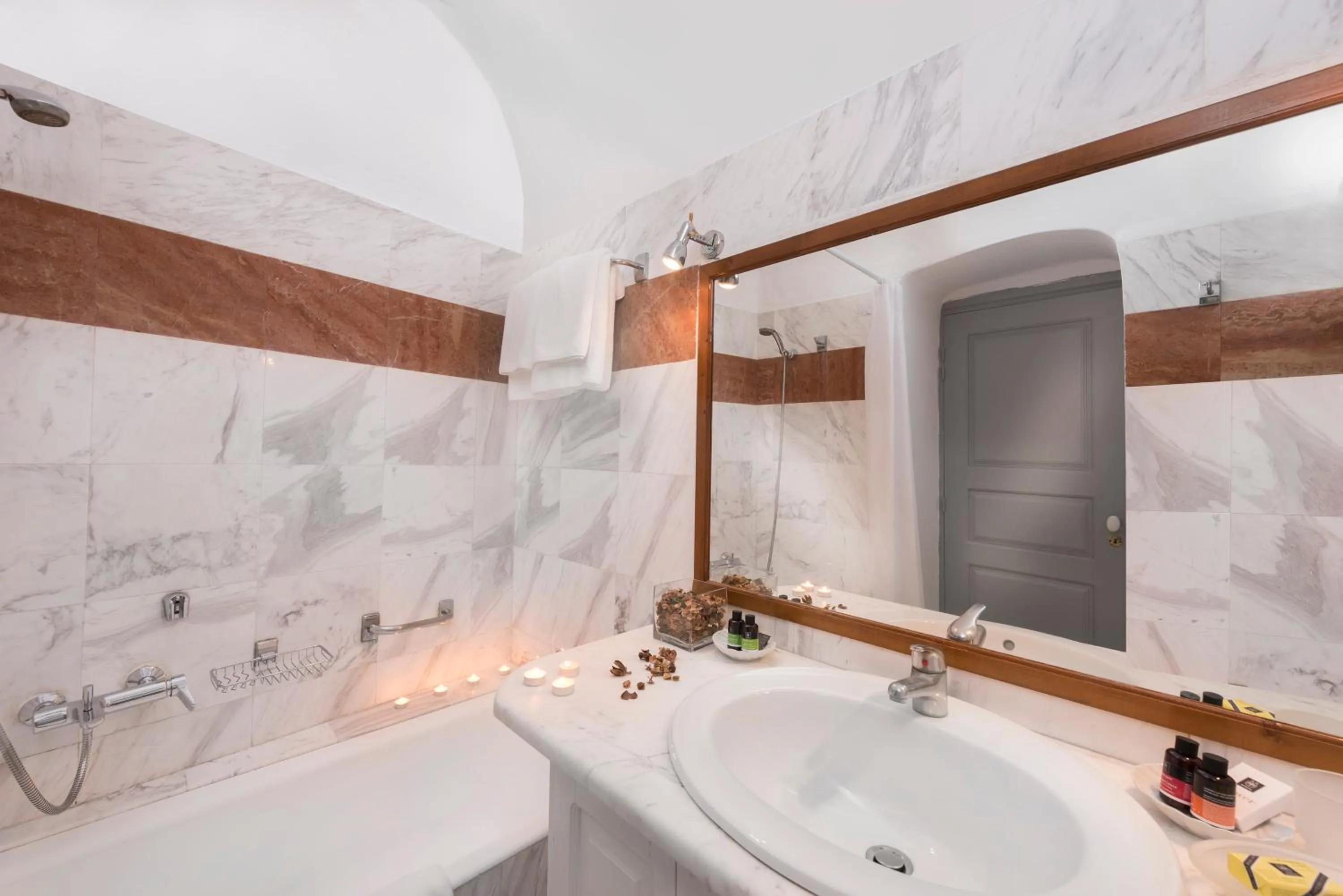 Bathroom in Aigialos Luxury Traditional Settlement