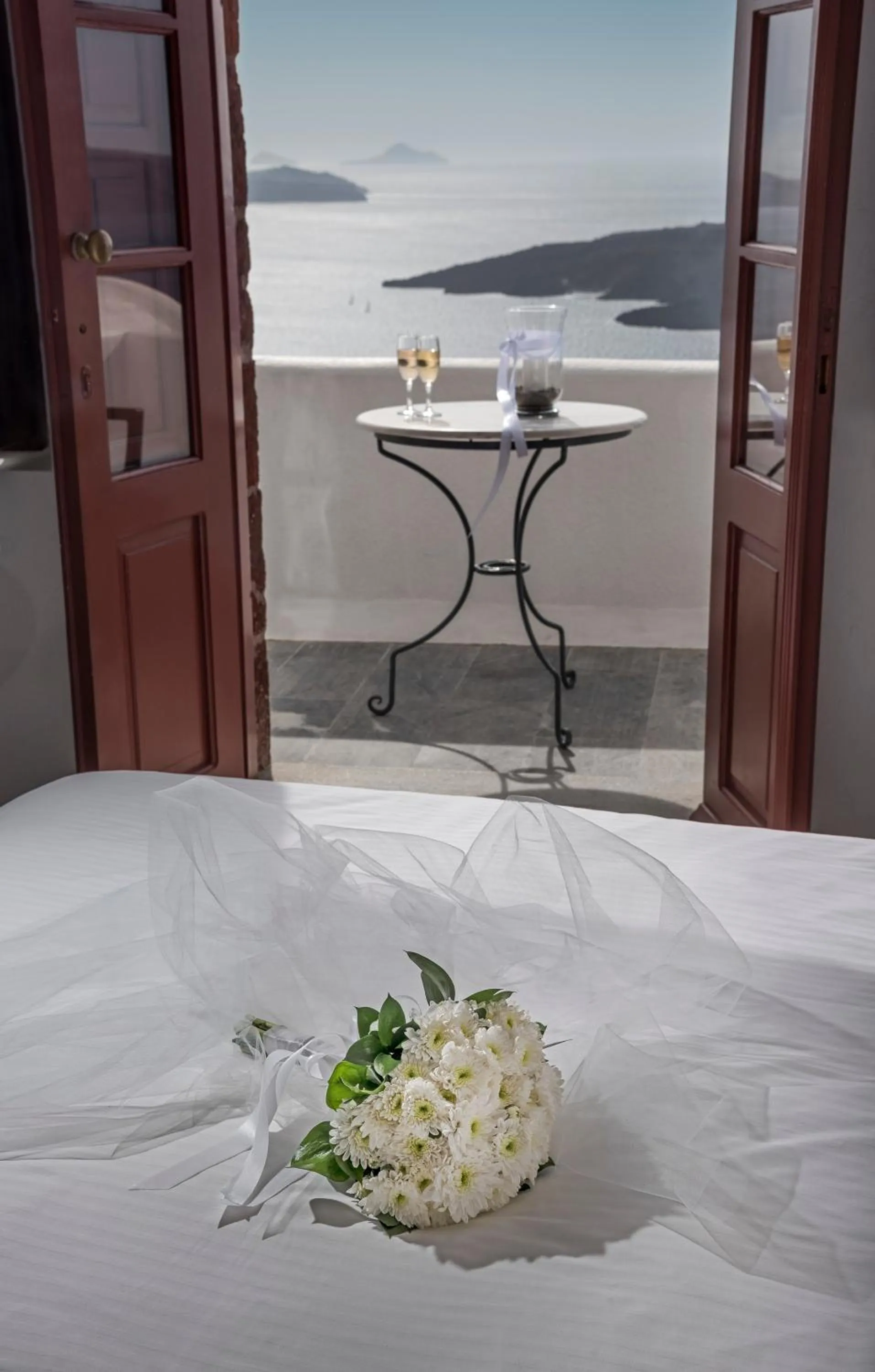 Bedroom in Aigialos Luxury Traditional Settlement