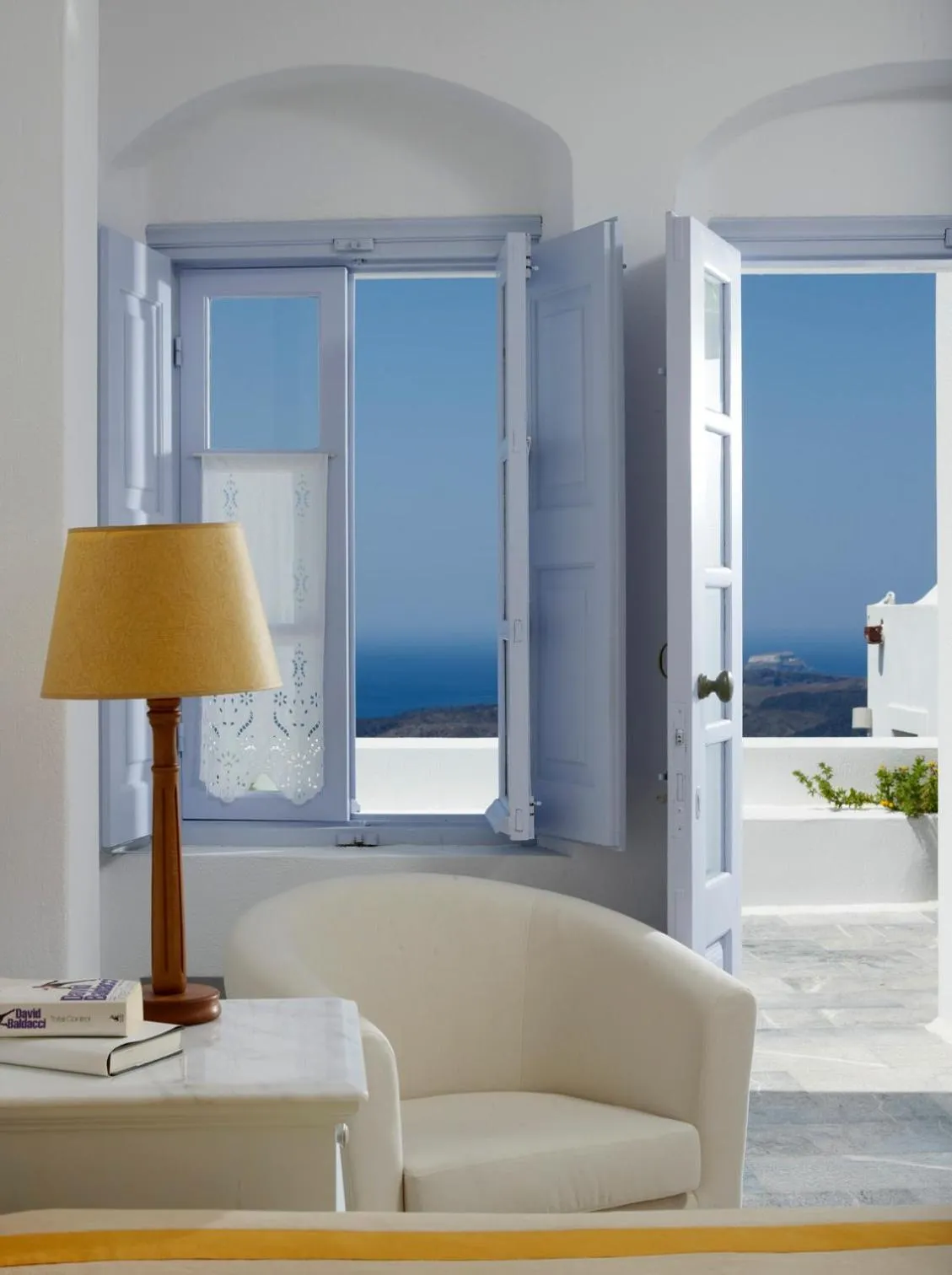 Bedroom in Aigialos Luxury Traditional Settlement