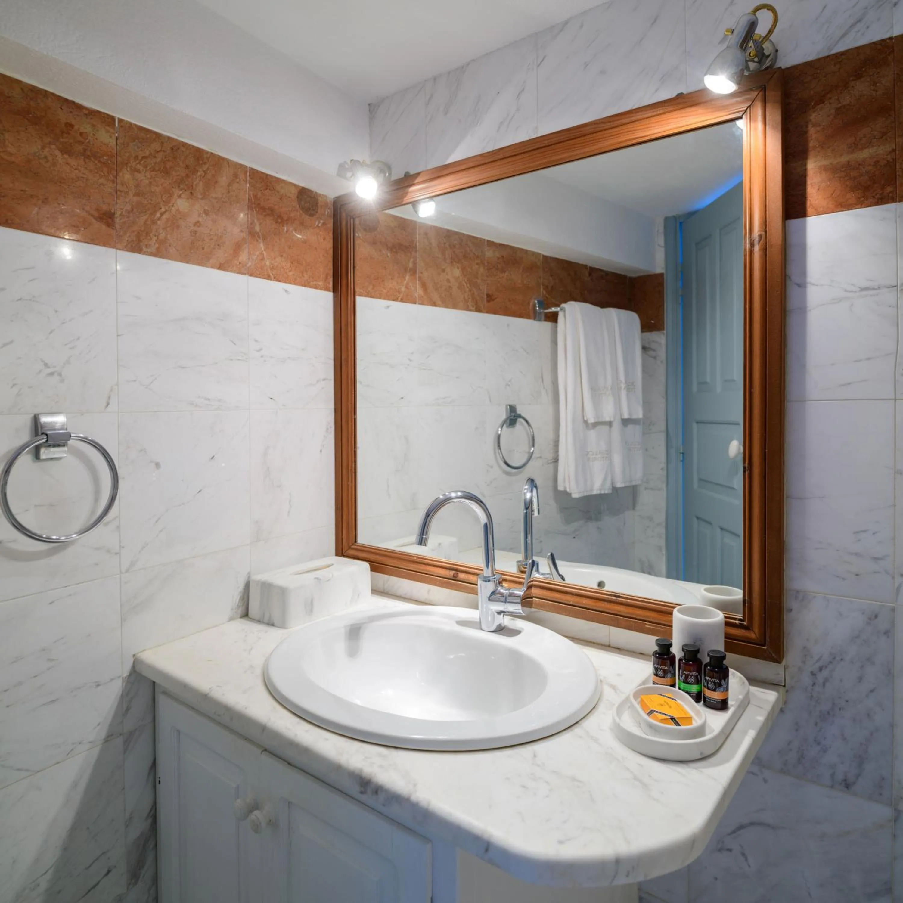 Bathroom in Aigialos Luxury Traditional Settlement