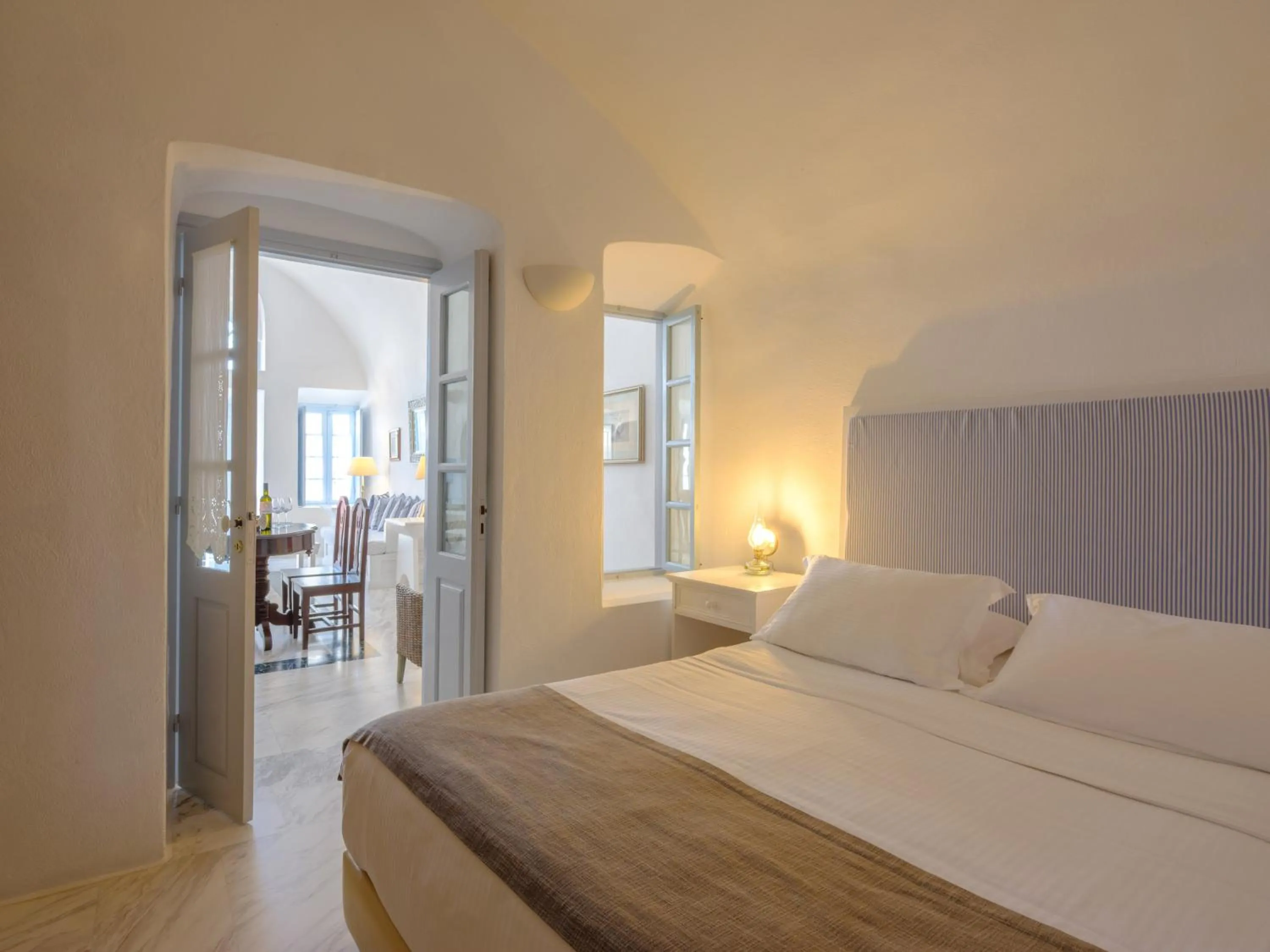 Bedroom, Bed in Aigialos Luxury Traditional Settlement