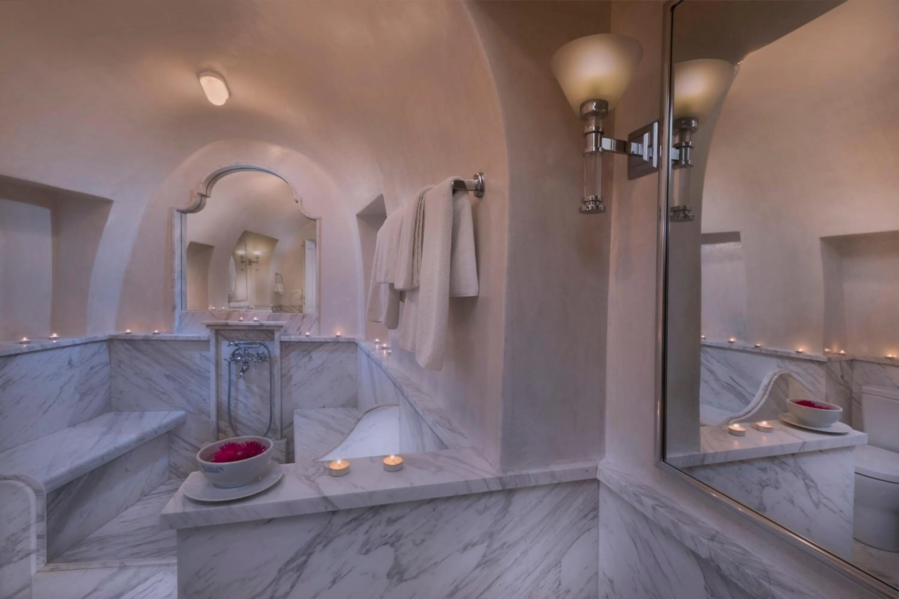 Bathroom in Aigialos Luxury Traditional Settlement