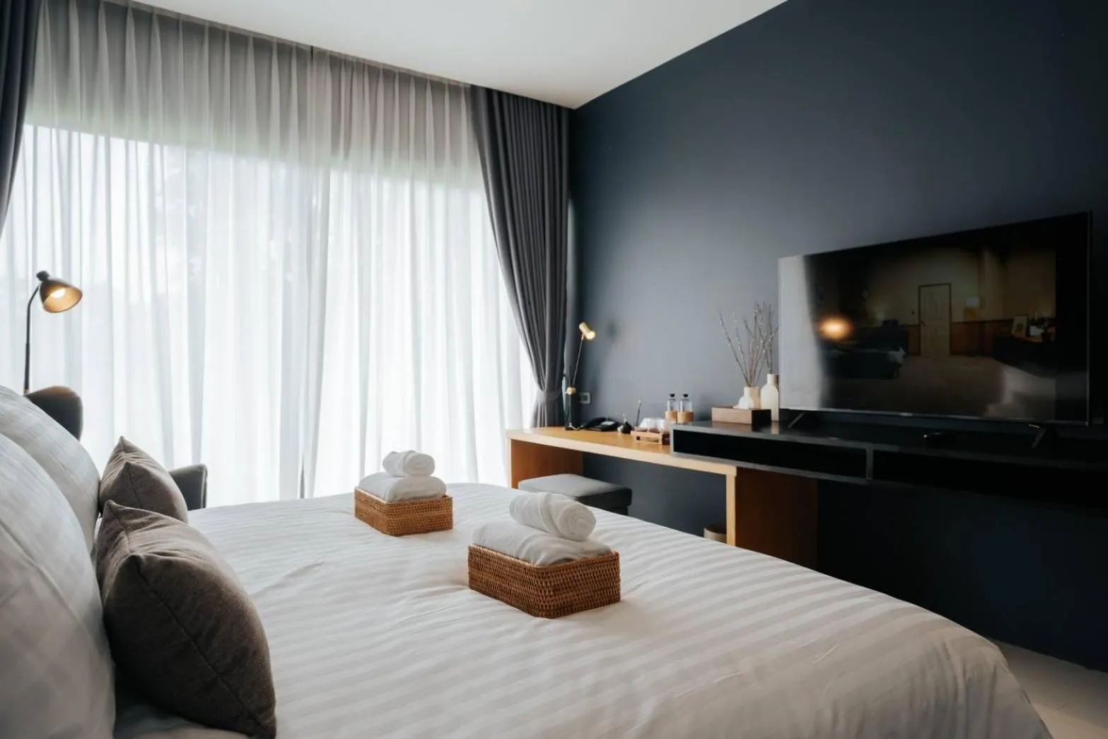 Bed in The Grandiose Hotel Chiang Rai เดอะแกรนด์ดิโอสเชียงราย