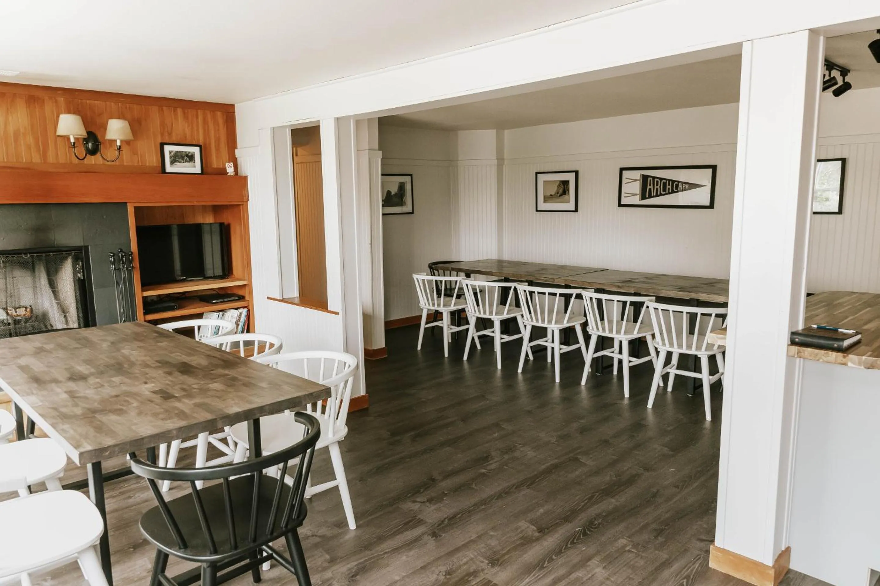 Dining area in The Inn at Arch Cape
