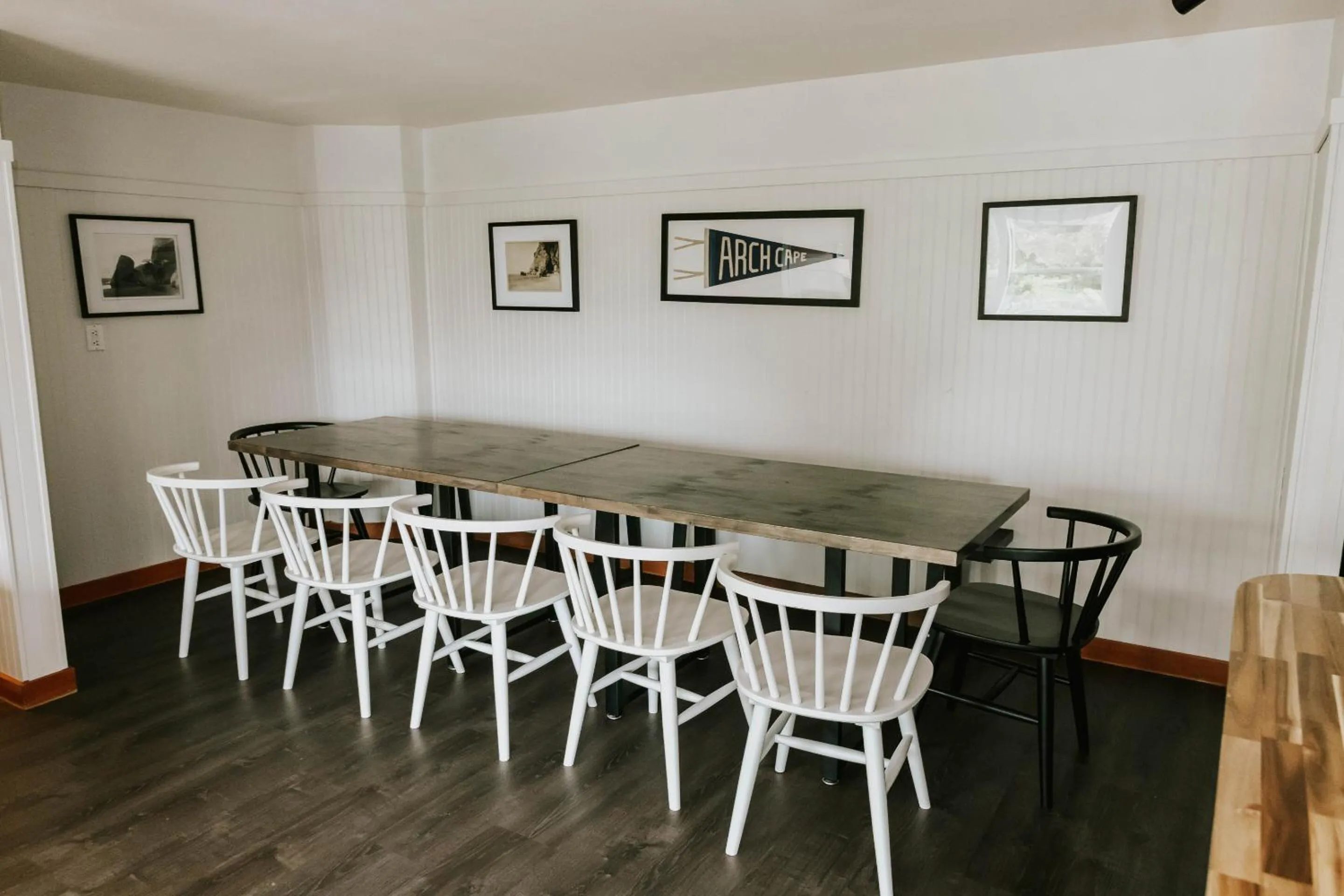 Dining area in The Inn at Arch Cape