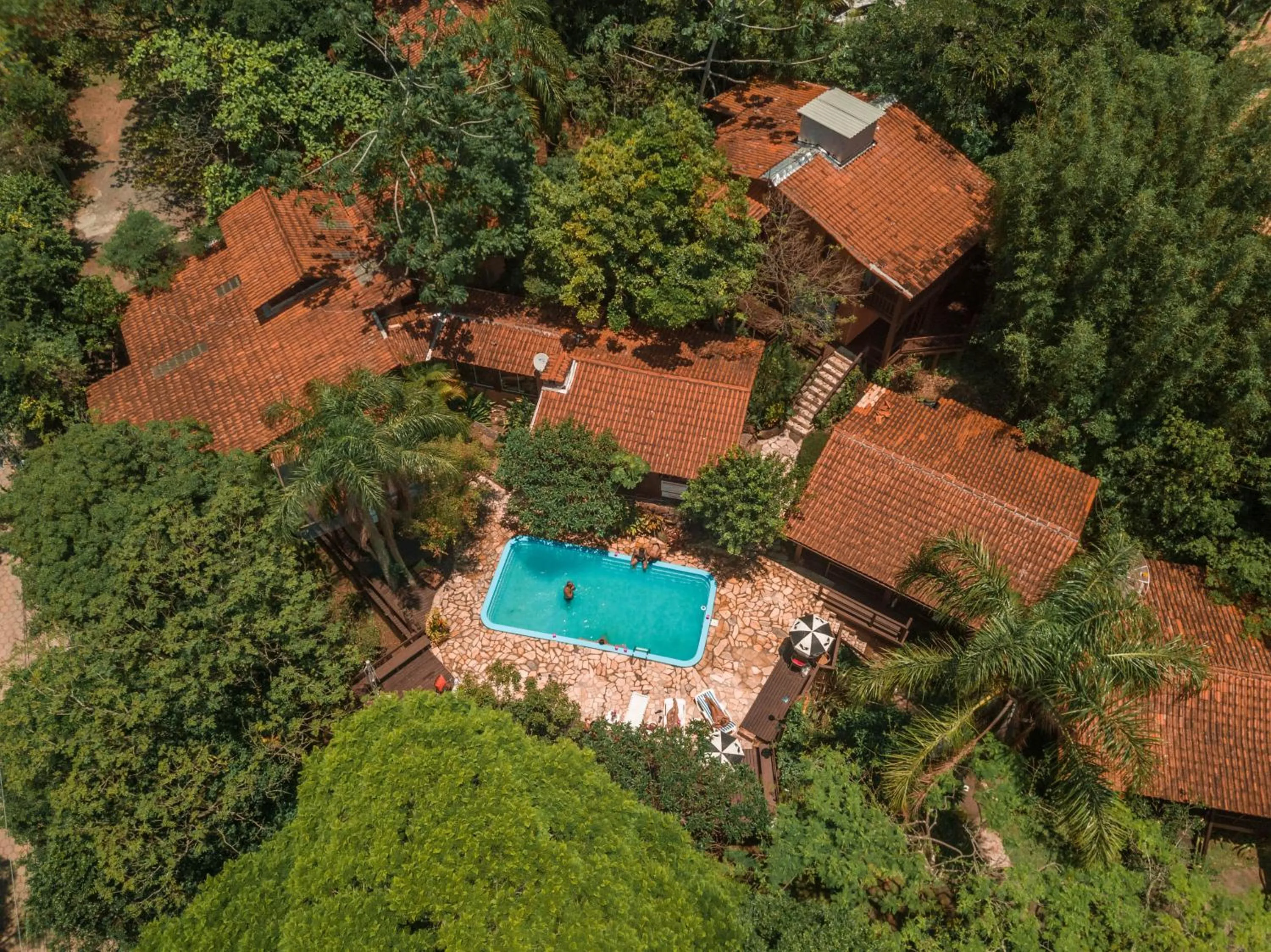 Bird's eye view in Pousada Rosa