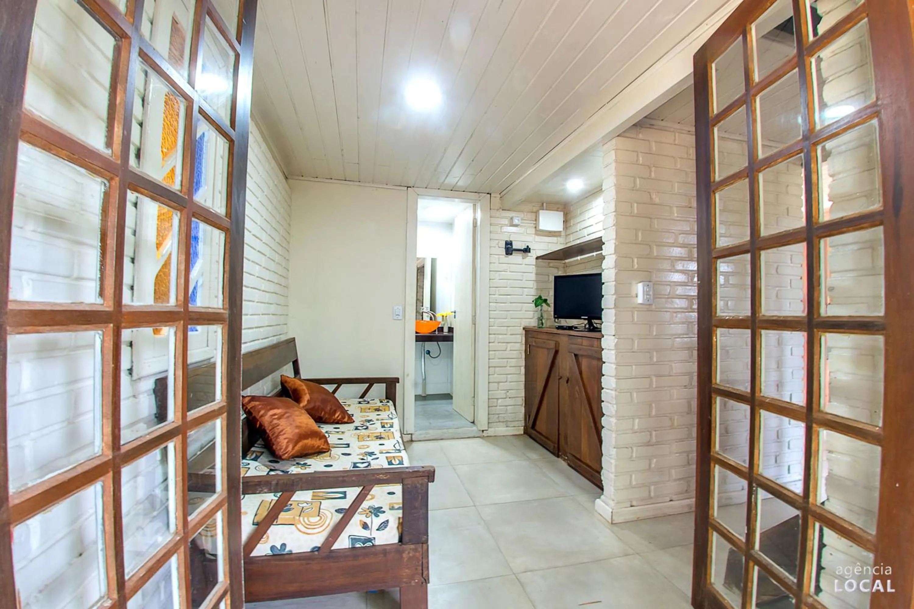 Living room in Pousada Rosa