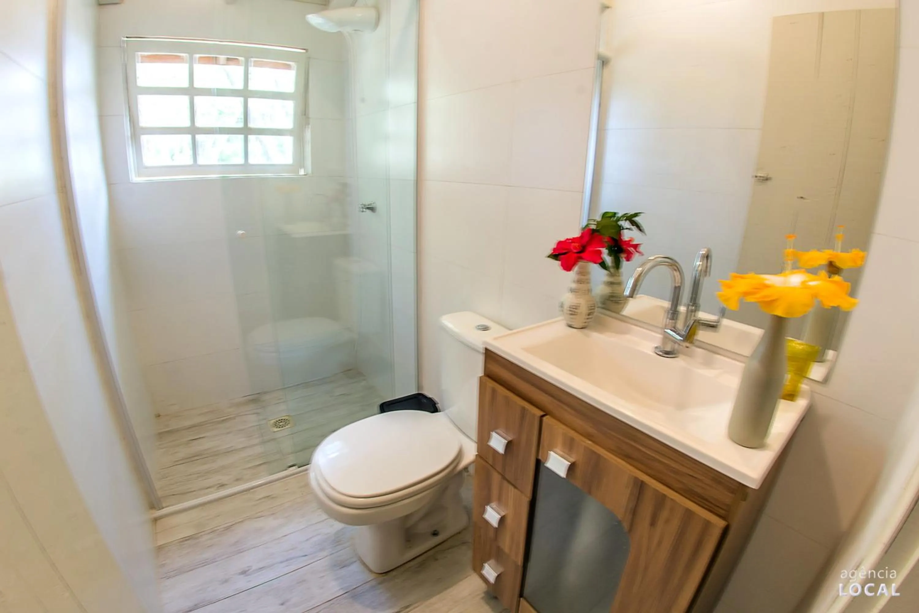 Bathroom in Pousada Rosa