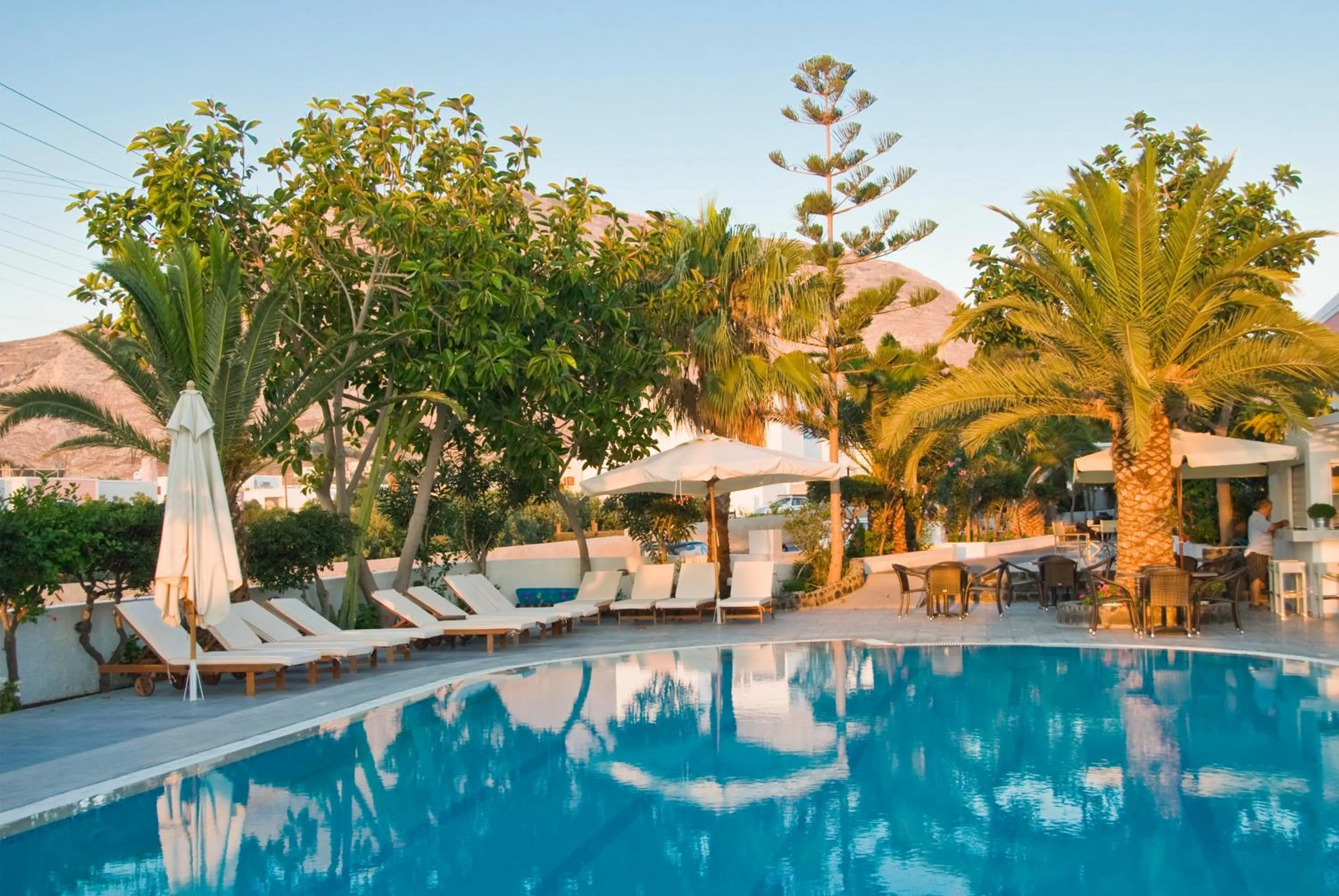 Pool view in Makarios Hotel