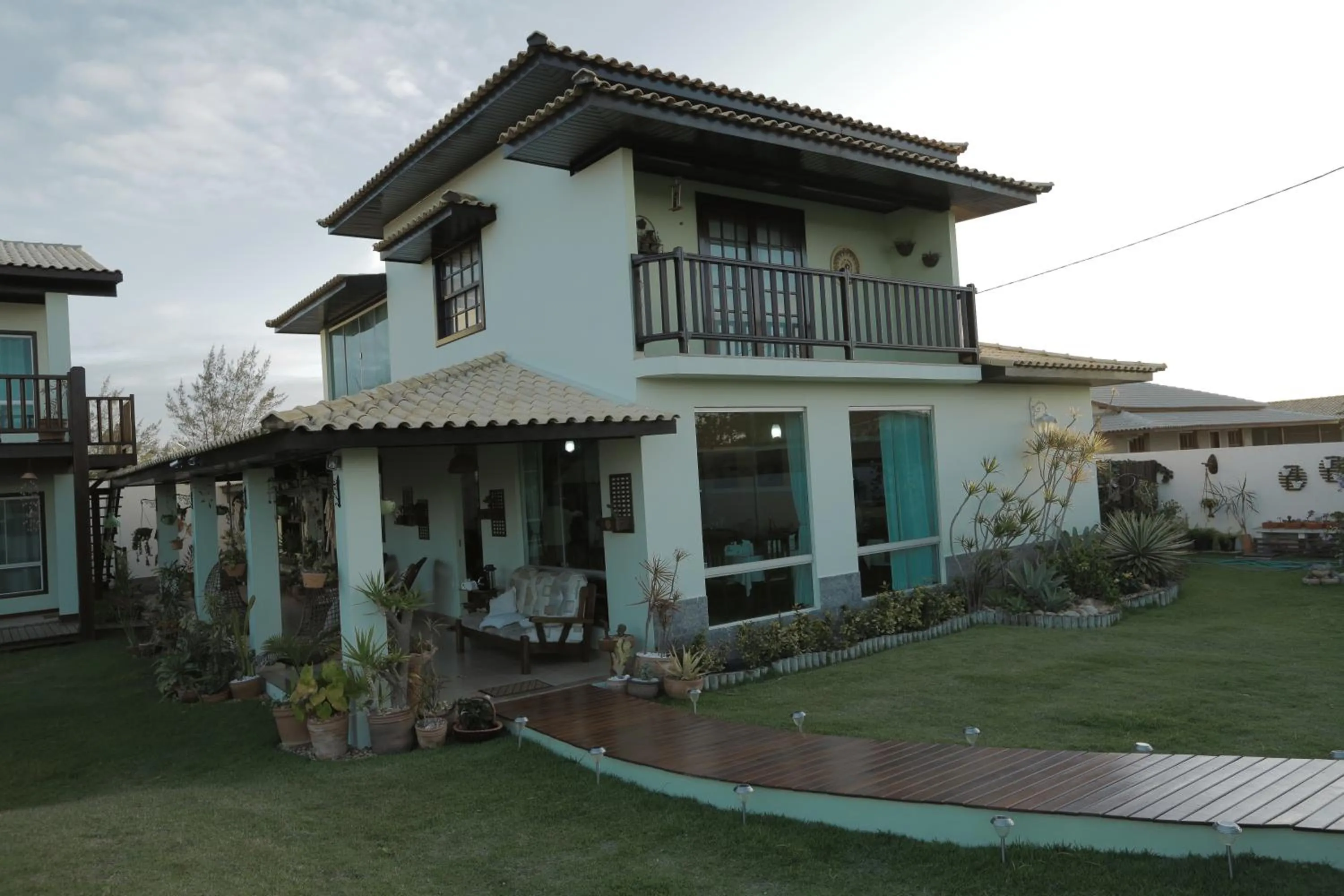 Pool view in Pousada Kactus