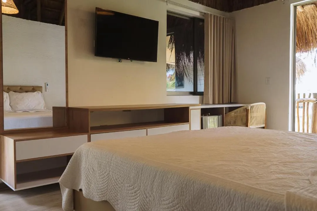 Bed in Palmarito Beach Hotel