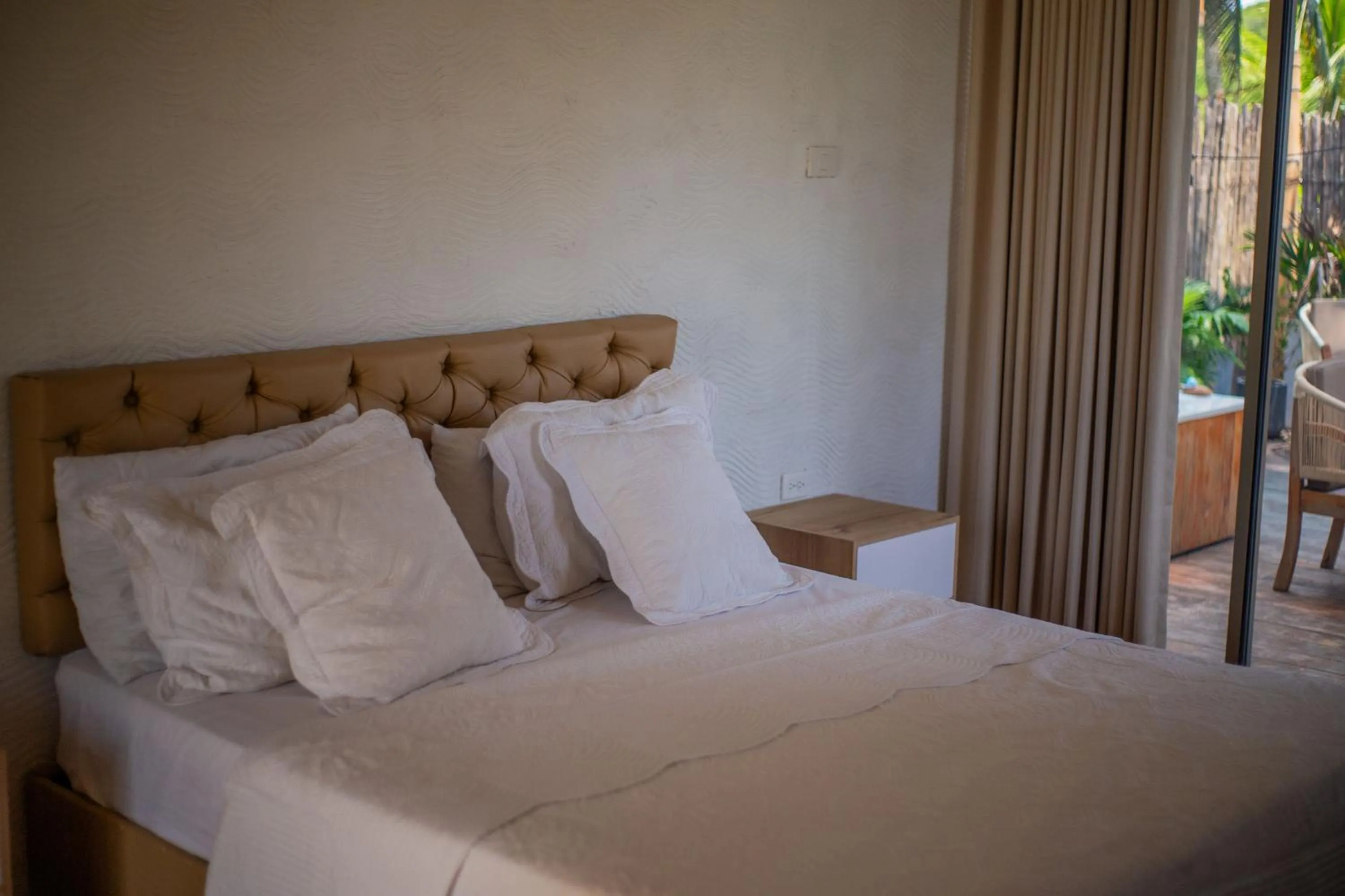 Bed in Palmarito Beach Hotel