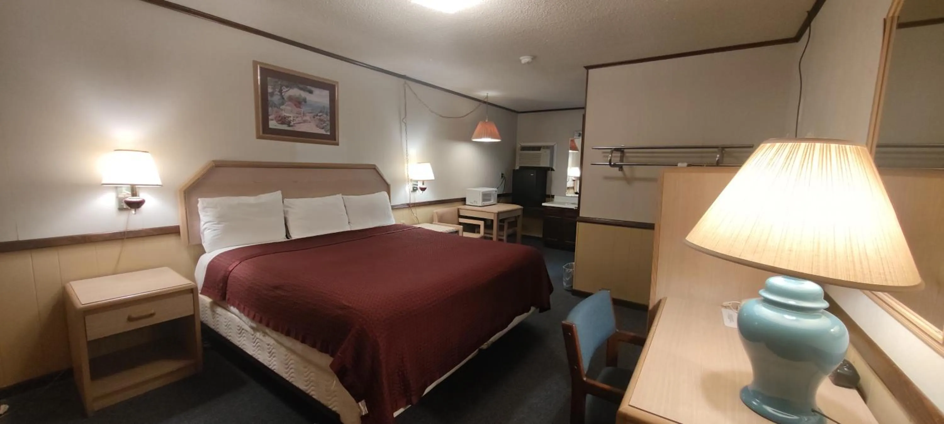 Bed in Twin Pine Motel