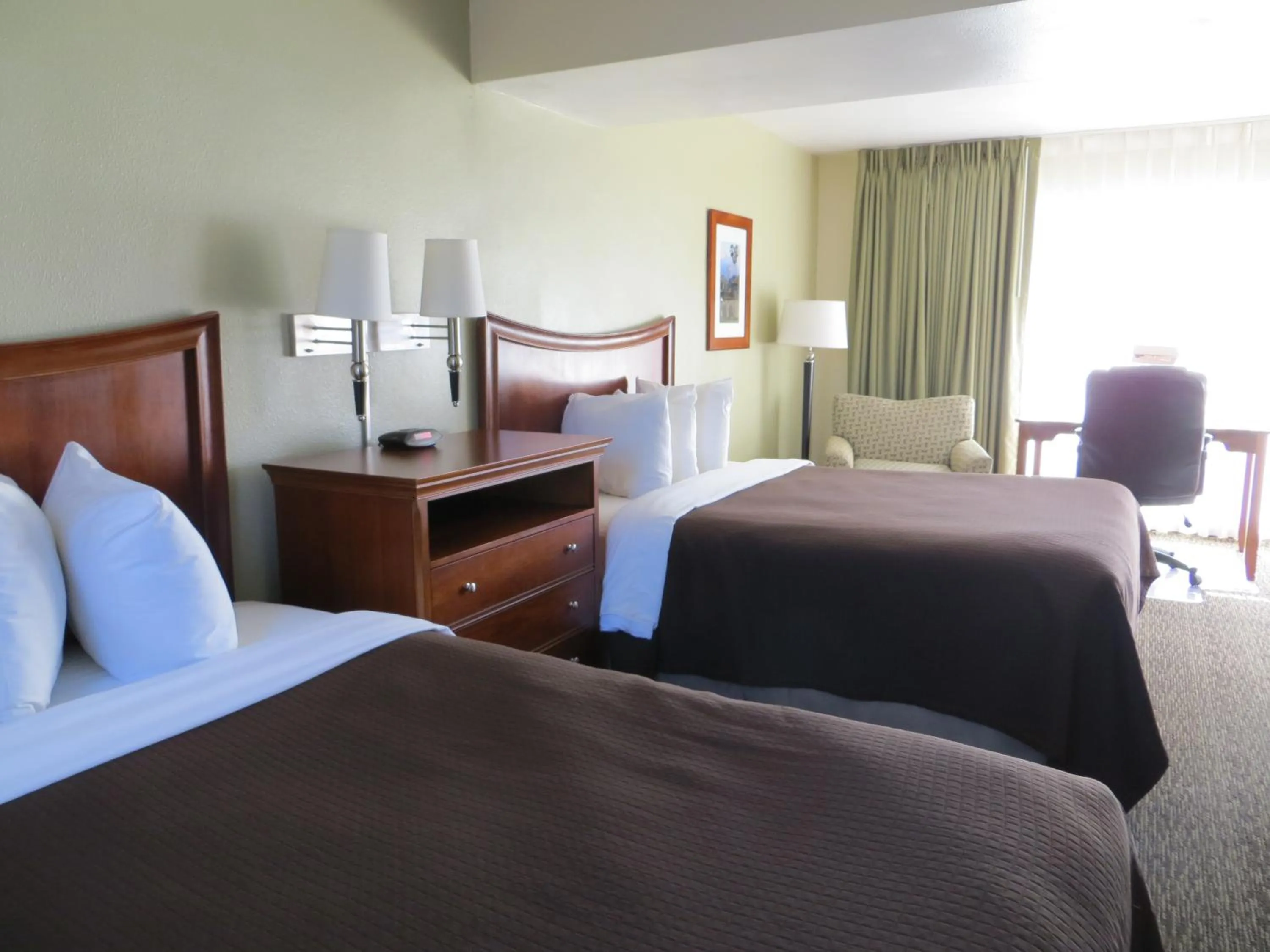 Bed in Coronet Motel