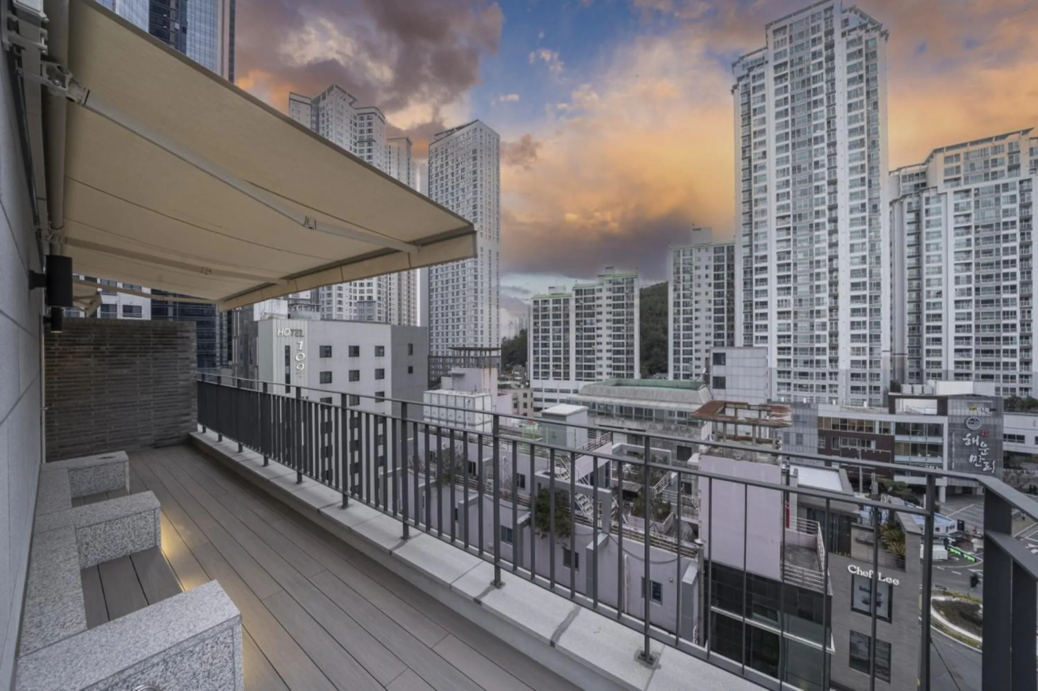 Balcony/Terrace in Haeundae The Van Hotel