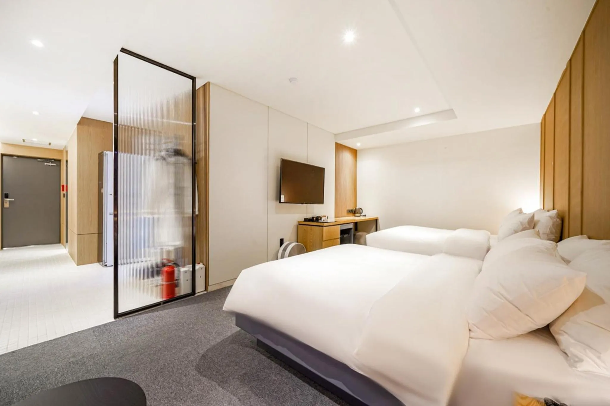 Bedroom, Bed in Haeundae The Van Hotel