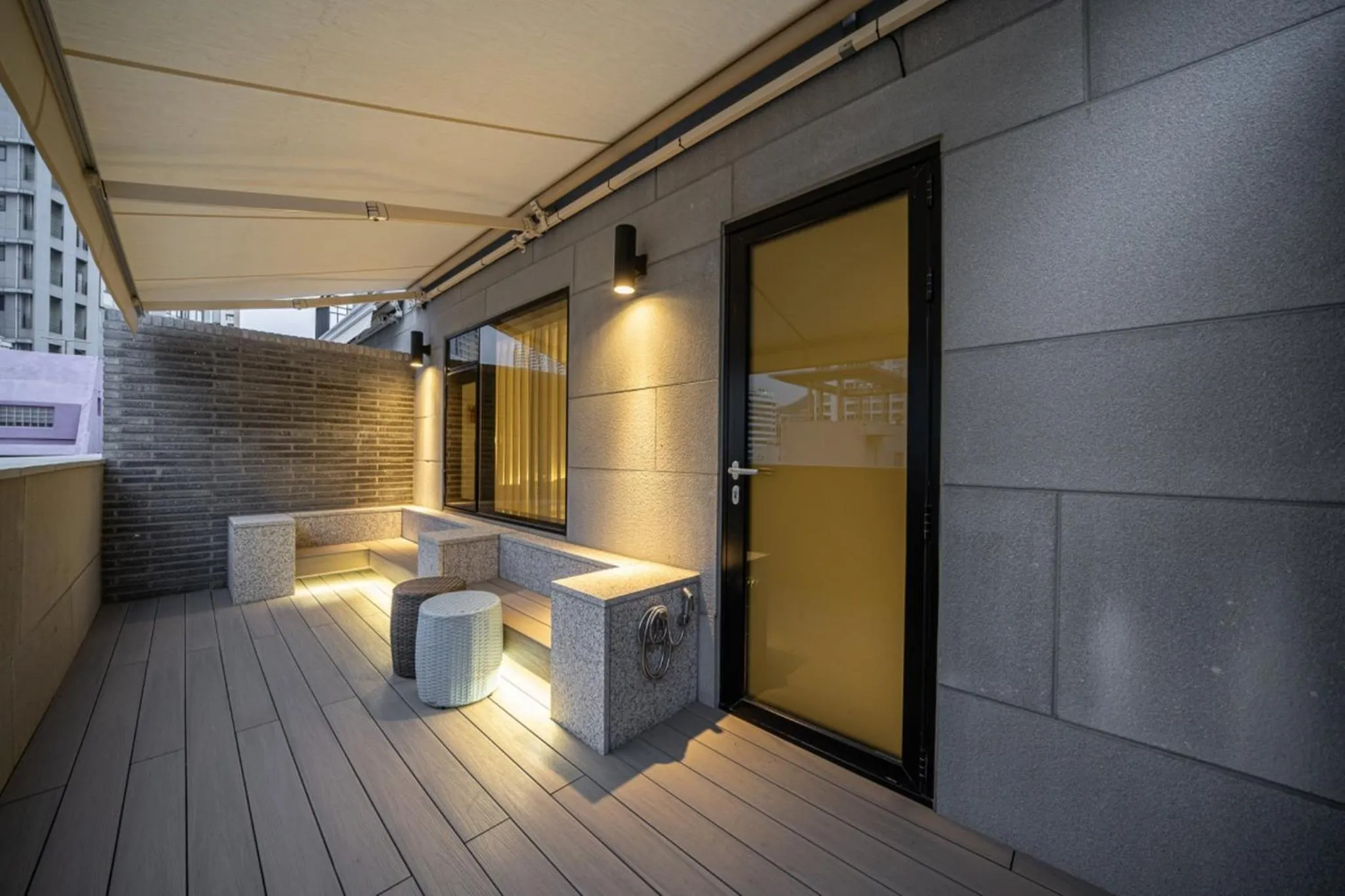 Balcony/Terrace in Haeundae The Van Hotel