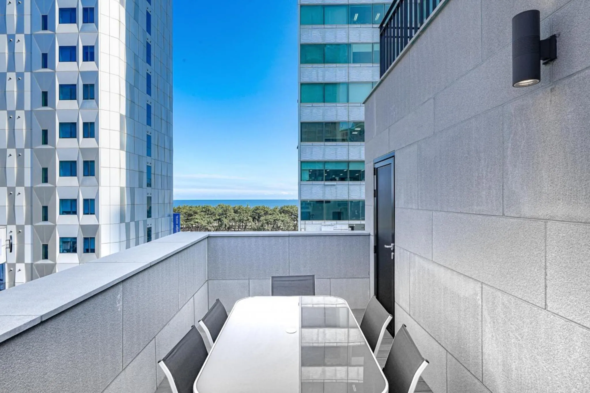 Balcony/Terrace in Haeundae The Van Hotel