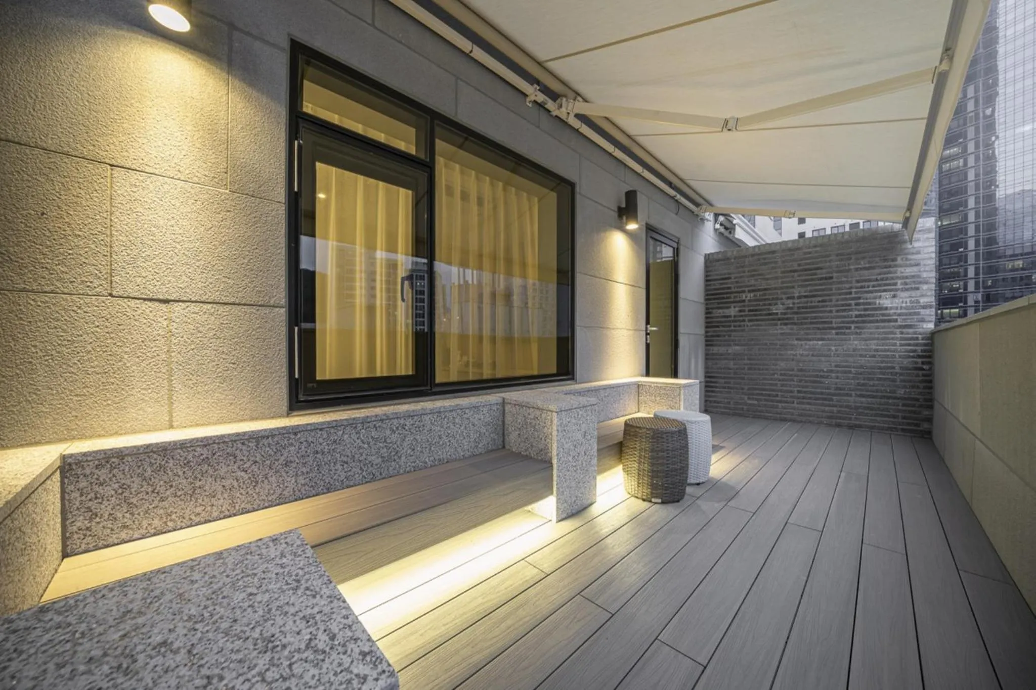 Balcony/Terrace in Haeundae The Van Hotel