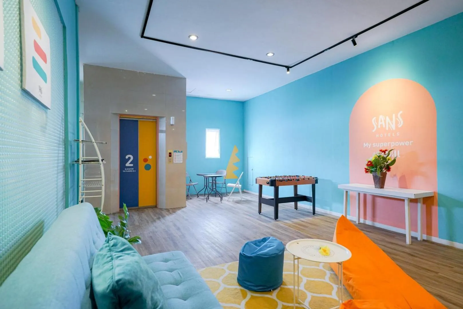 Seating area in Sans Sunset Point Seminyak