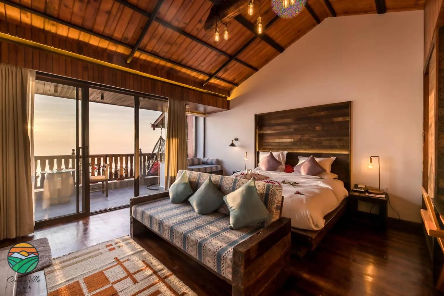 Photo of the whole room, Bed in Hotel Country Villa