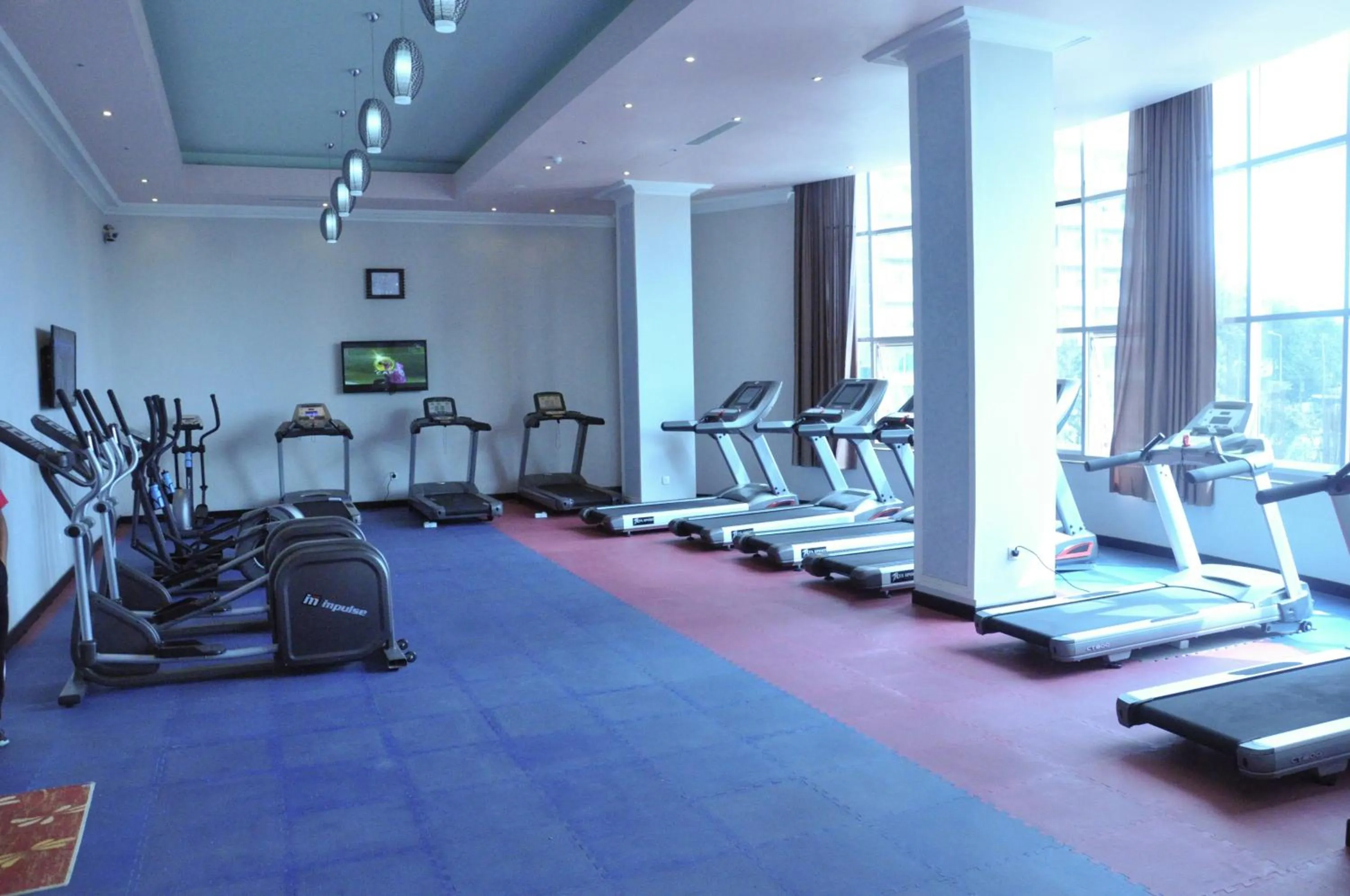 Fitness centre/facilities in Elilly International Hotel