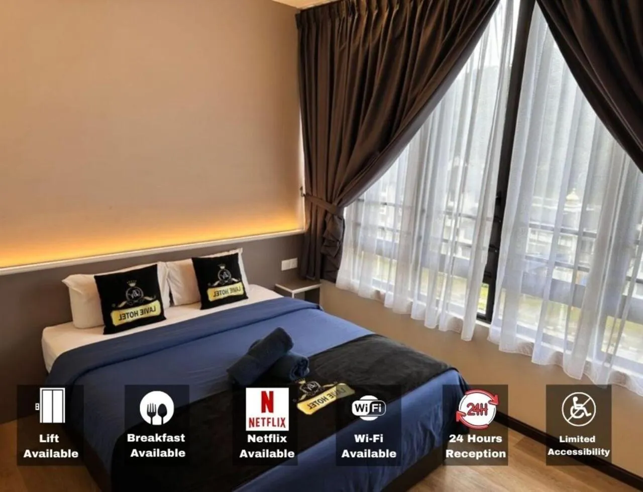 Bed in Hotel Lavie at Centrum