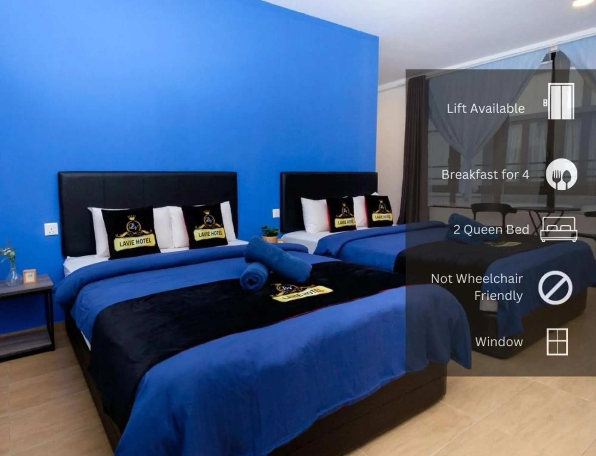 Bed in Hotel Lavie at Centrum