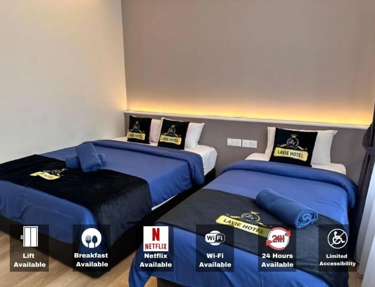 Bed in Hotel Lavie at Centrum