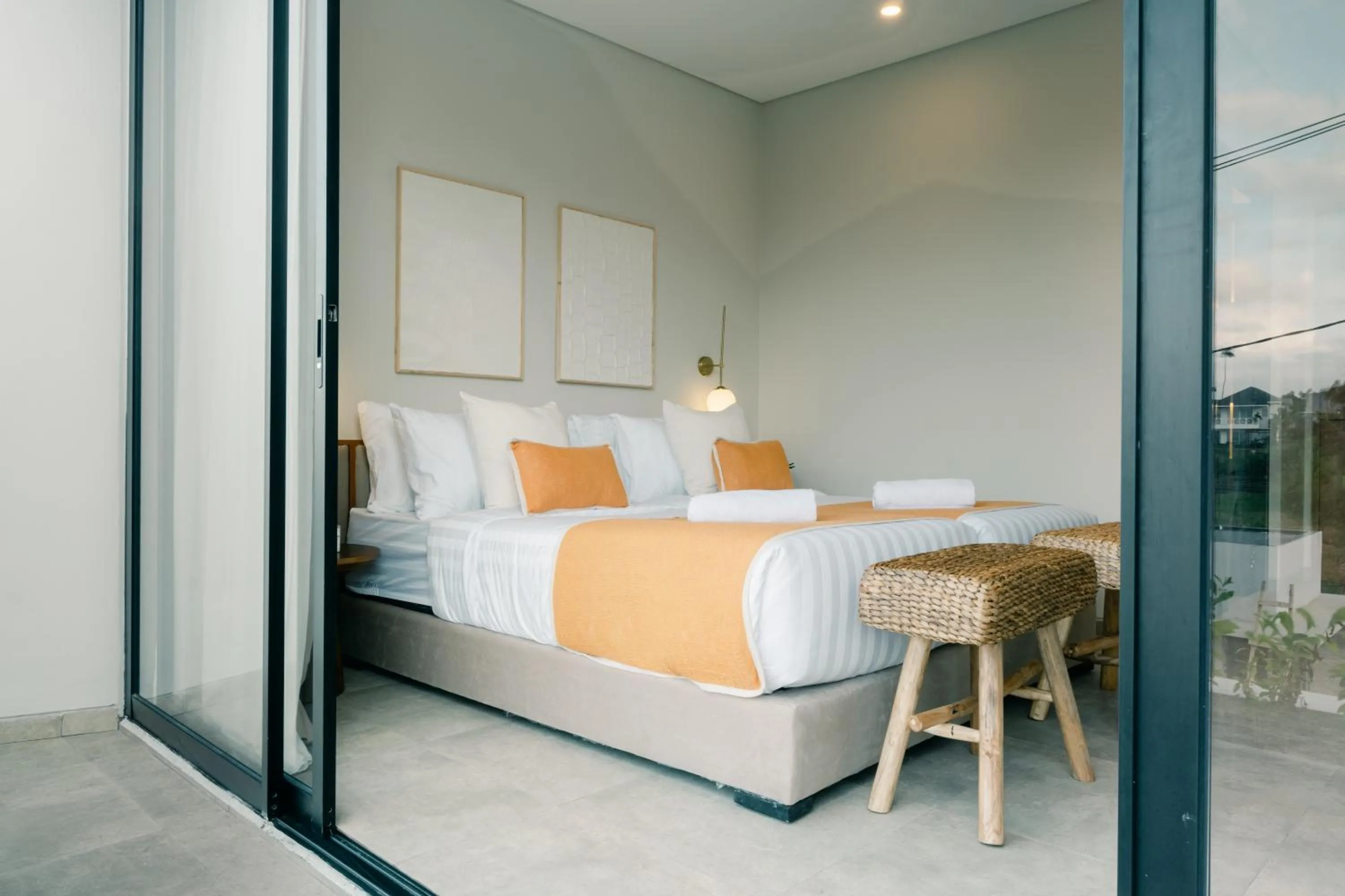 Bed in The Menuai Bali Villas Canggu