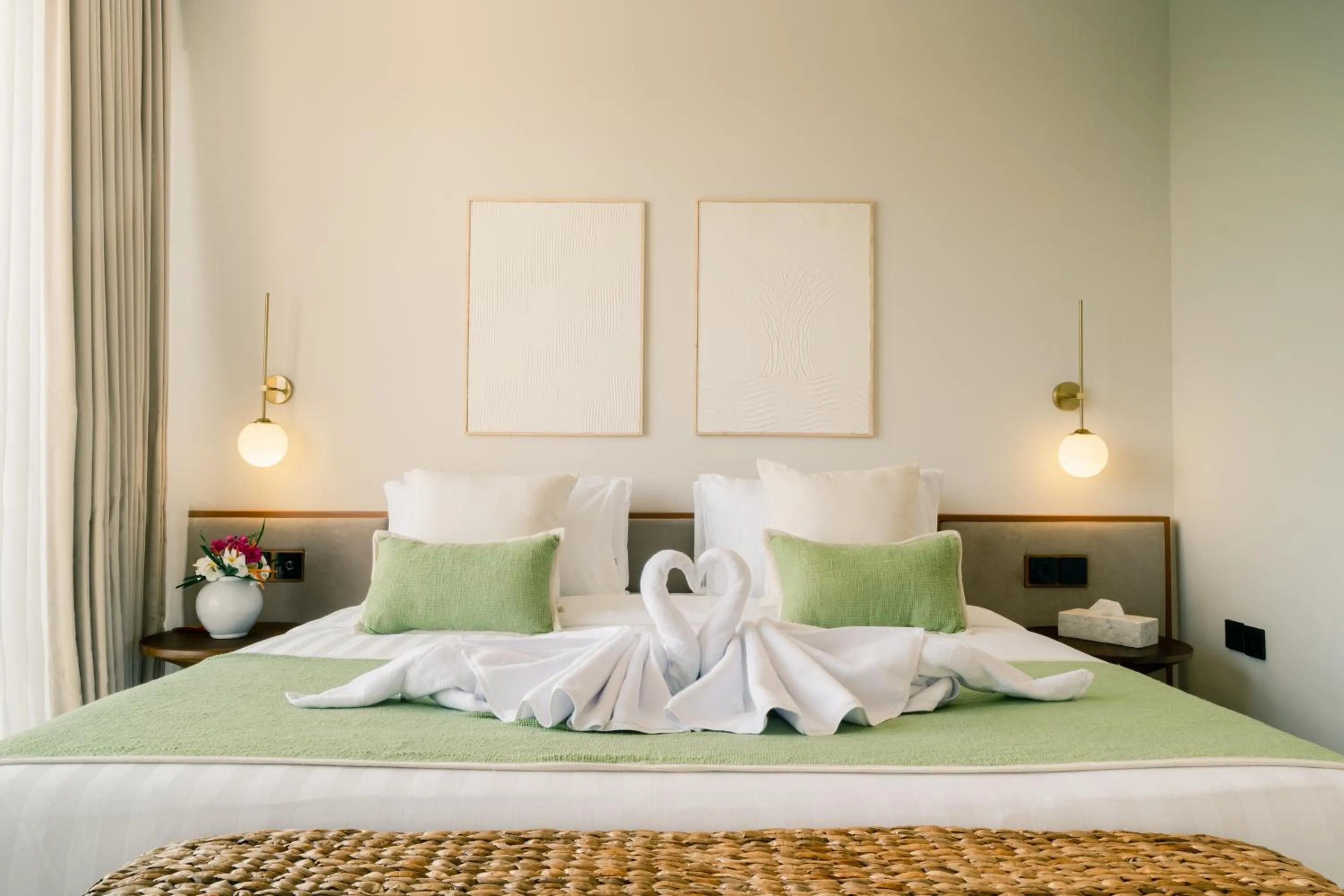 Bedroom, Bed in The Menuai Bali Villas Canggu