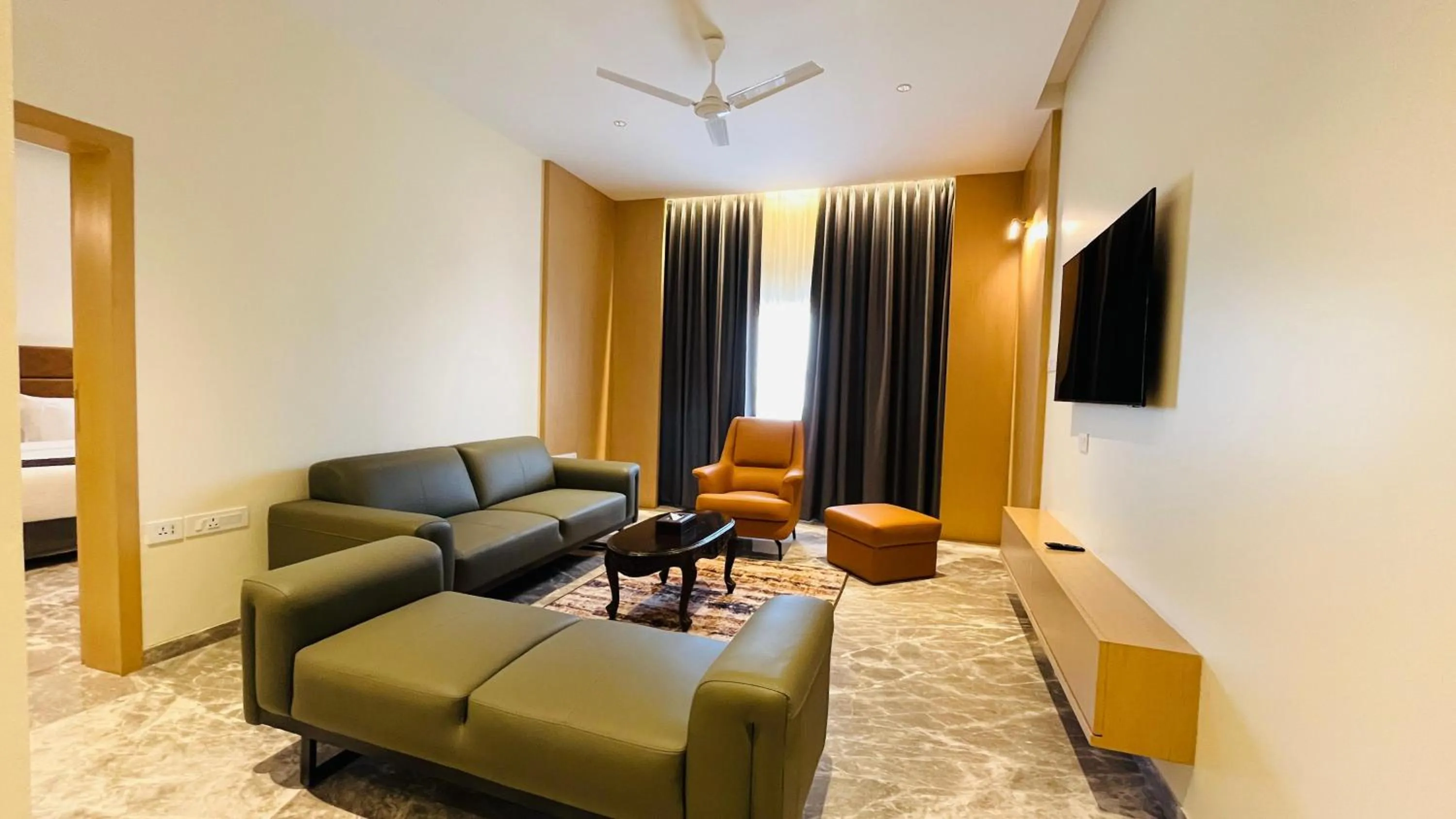 Seating area in Ramee Panchshil