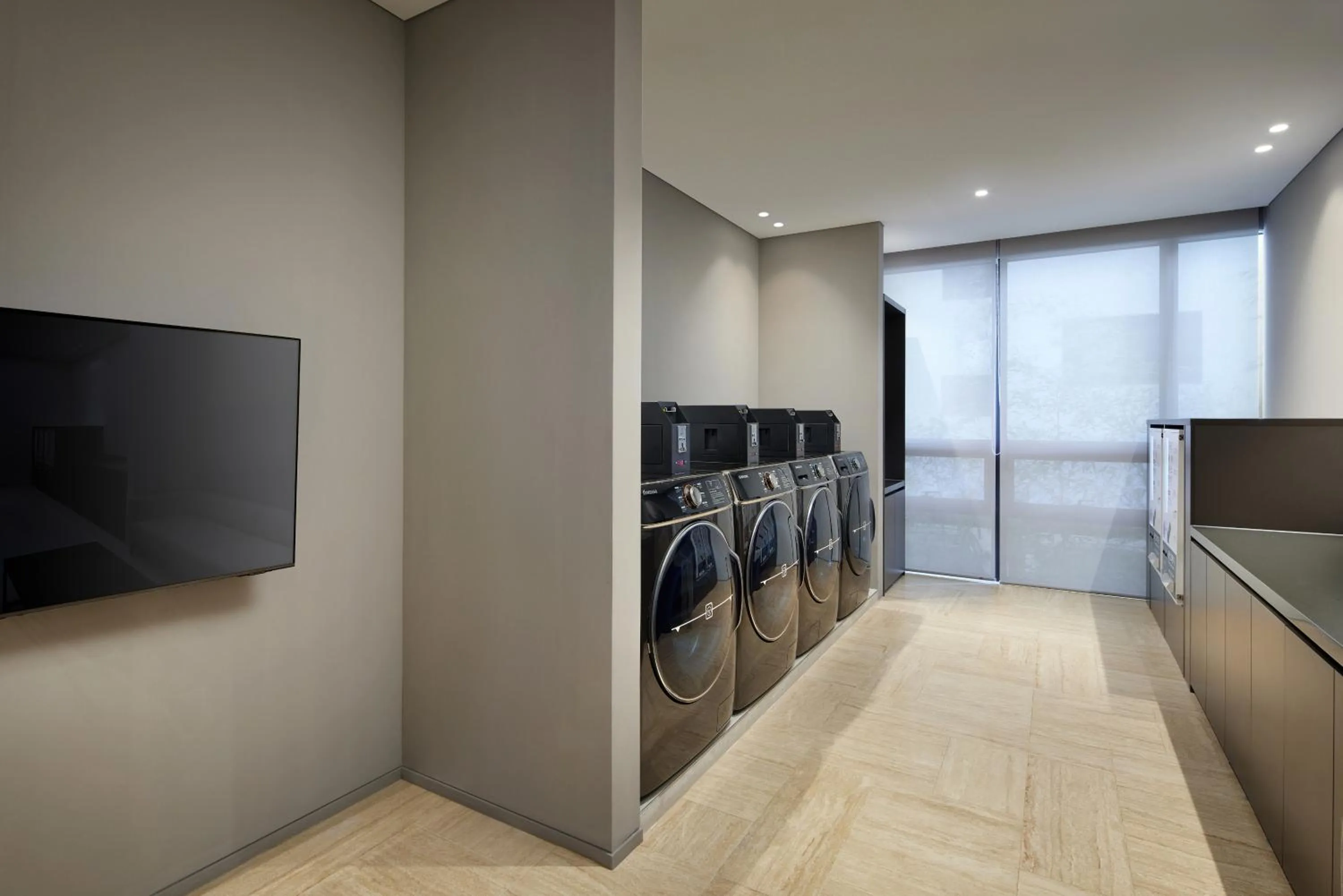 washing machine in Shilla Stay Jeonju Hanok Village