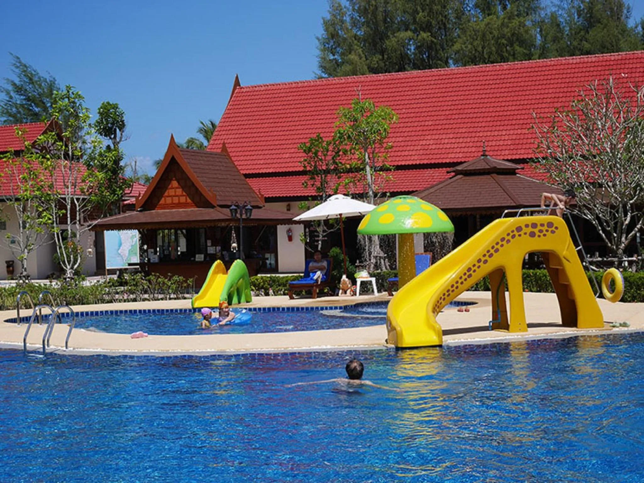 Aqua park in The Sunset Beach Resort - Koh Kho Khao