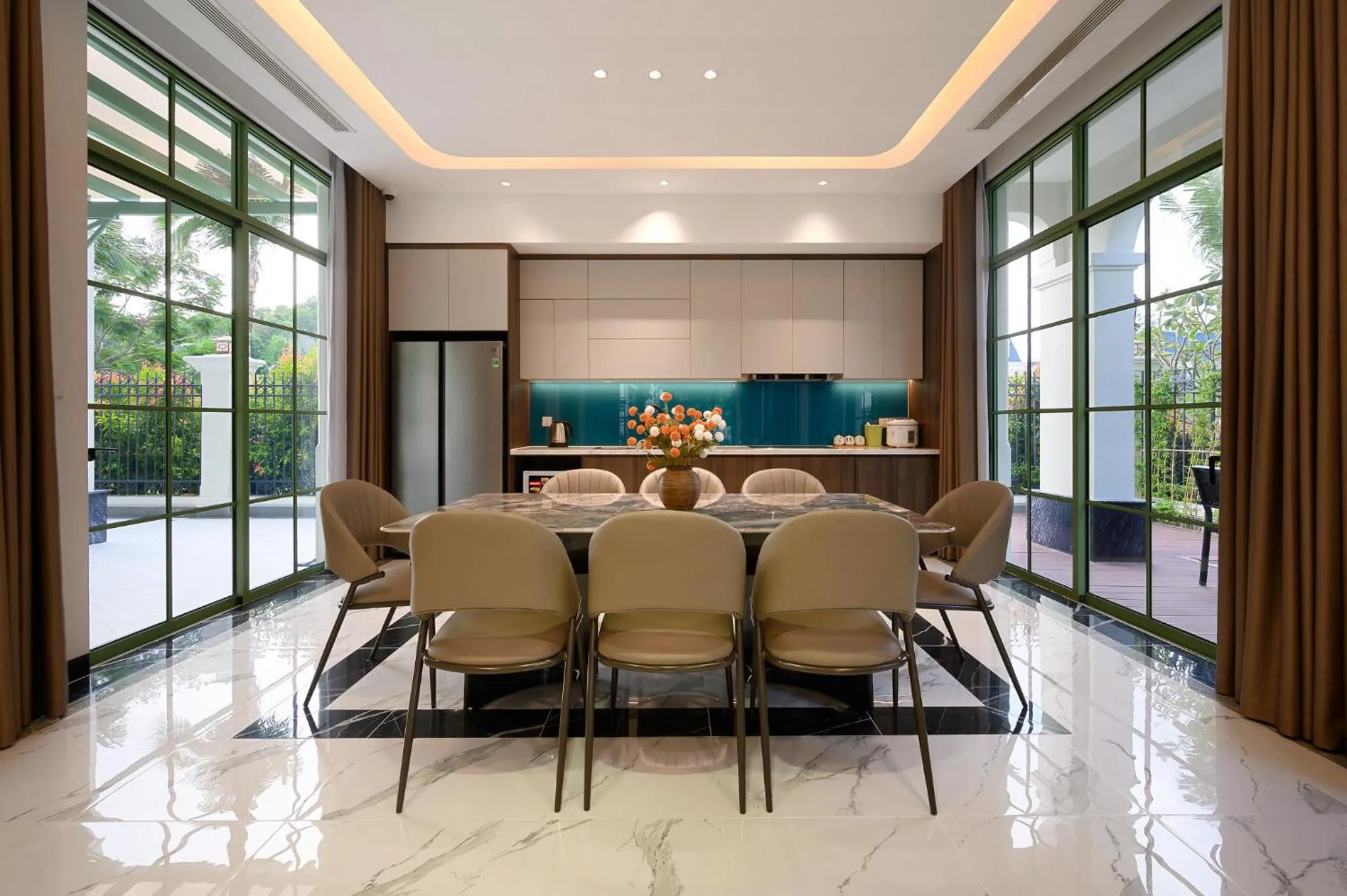 Kitchen or kitchenette in Elyday Apartment Hillside Phu Quoc - Sea & Firework view