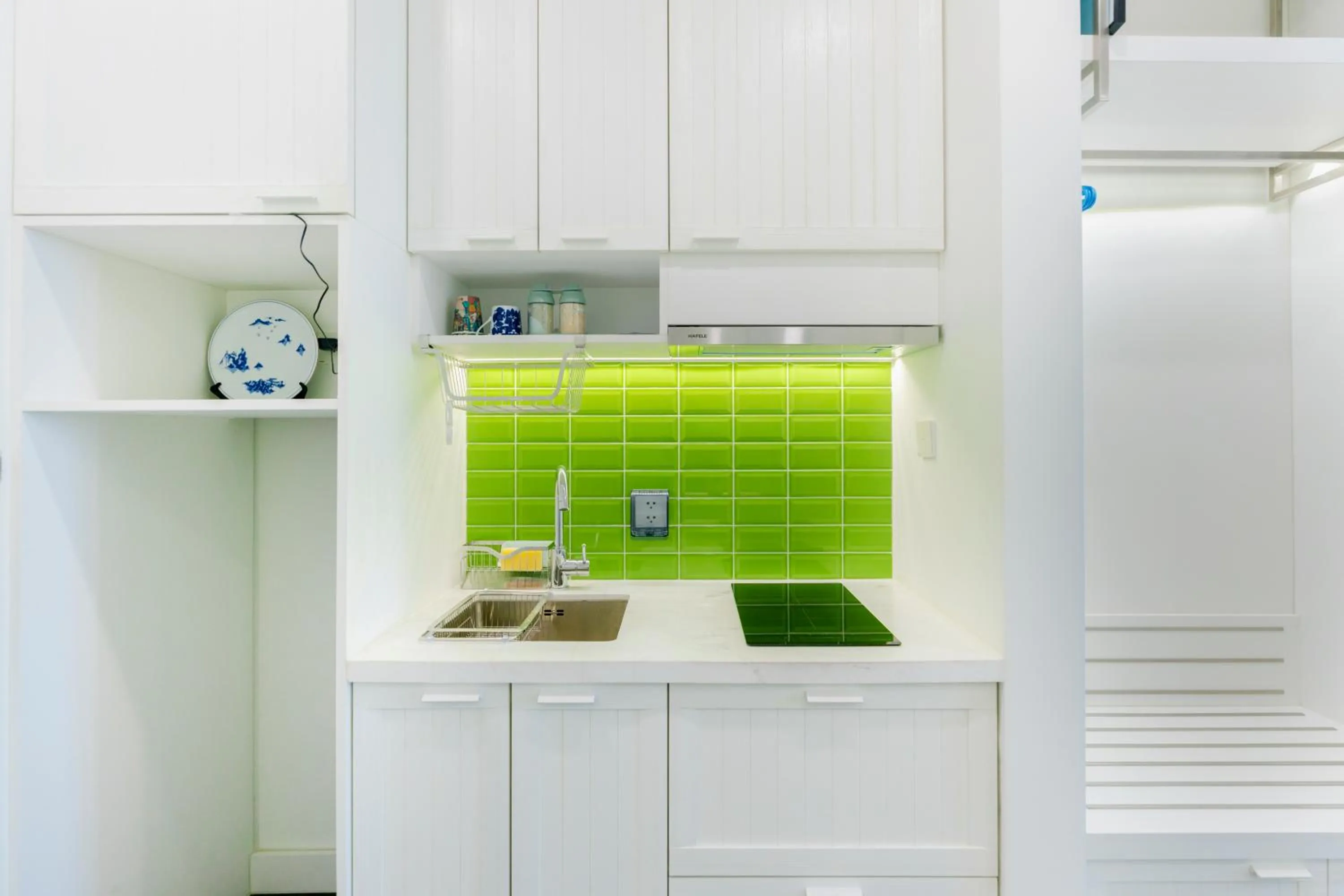 Kitchen or kitchenette in Elyday Apartment Hillside Phu Quoc - Sea & Firework view