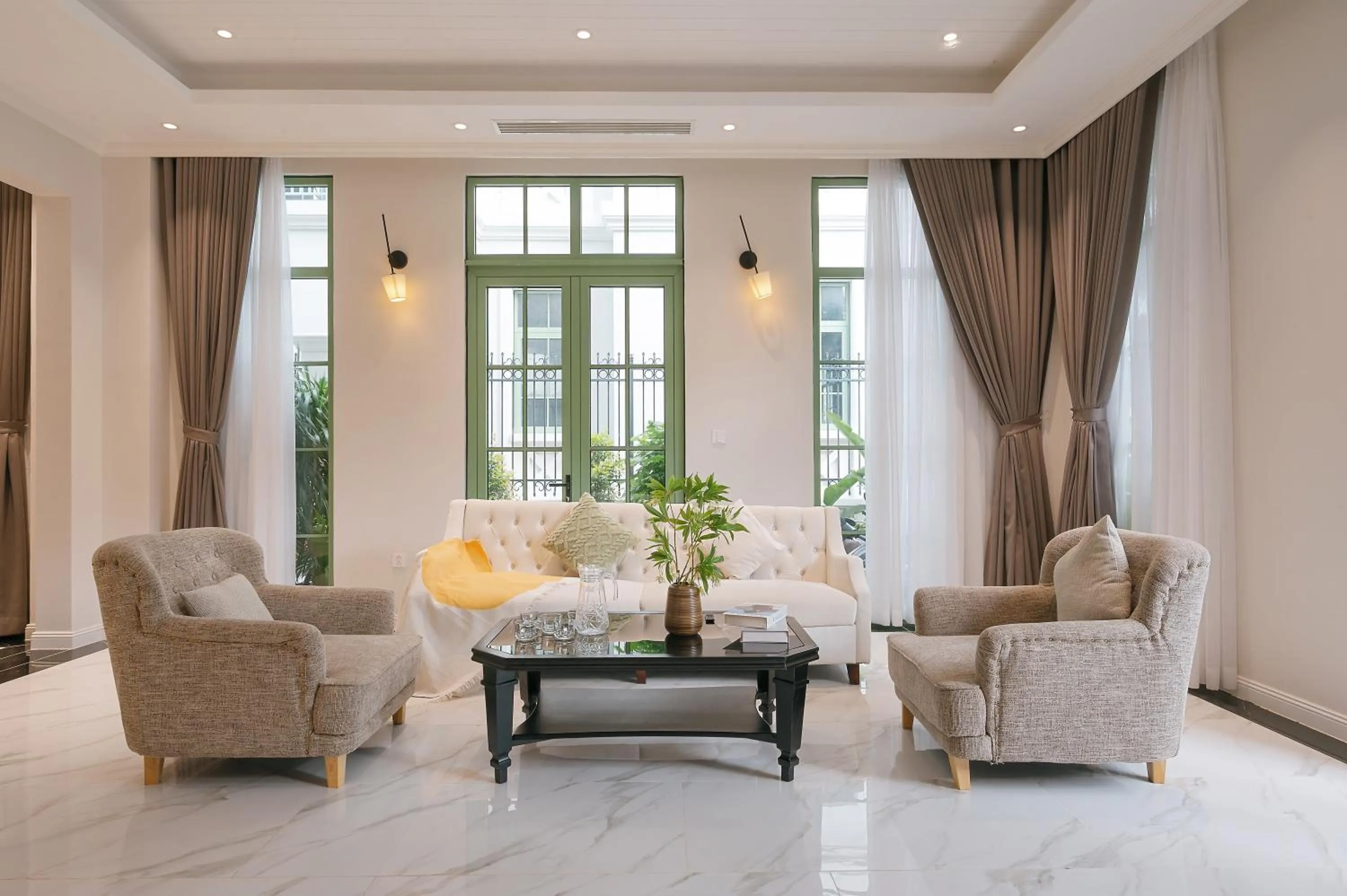 Living room in Elyday Apartment Hillside Phu Quoc - Sea & Firework view