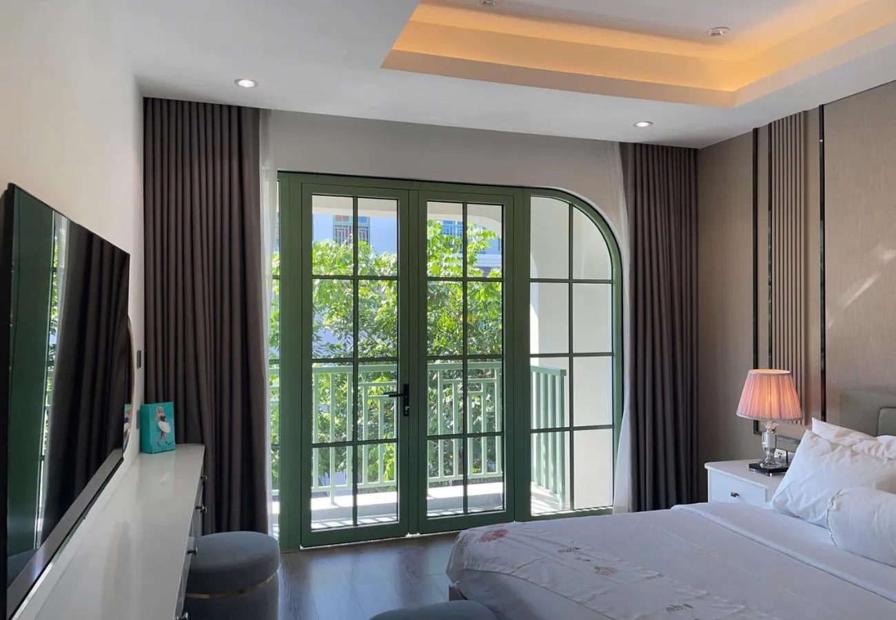 Bedroom, Bed in Elyday Apartment Hillside Phu Quoc - Sea & Firework view