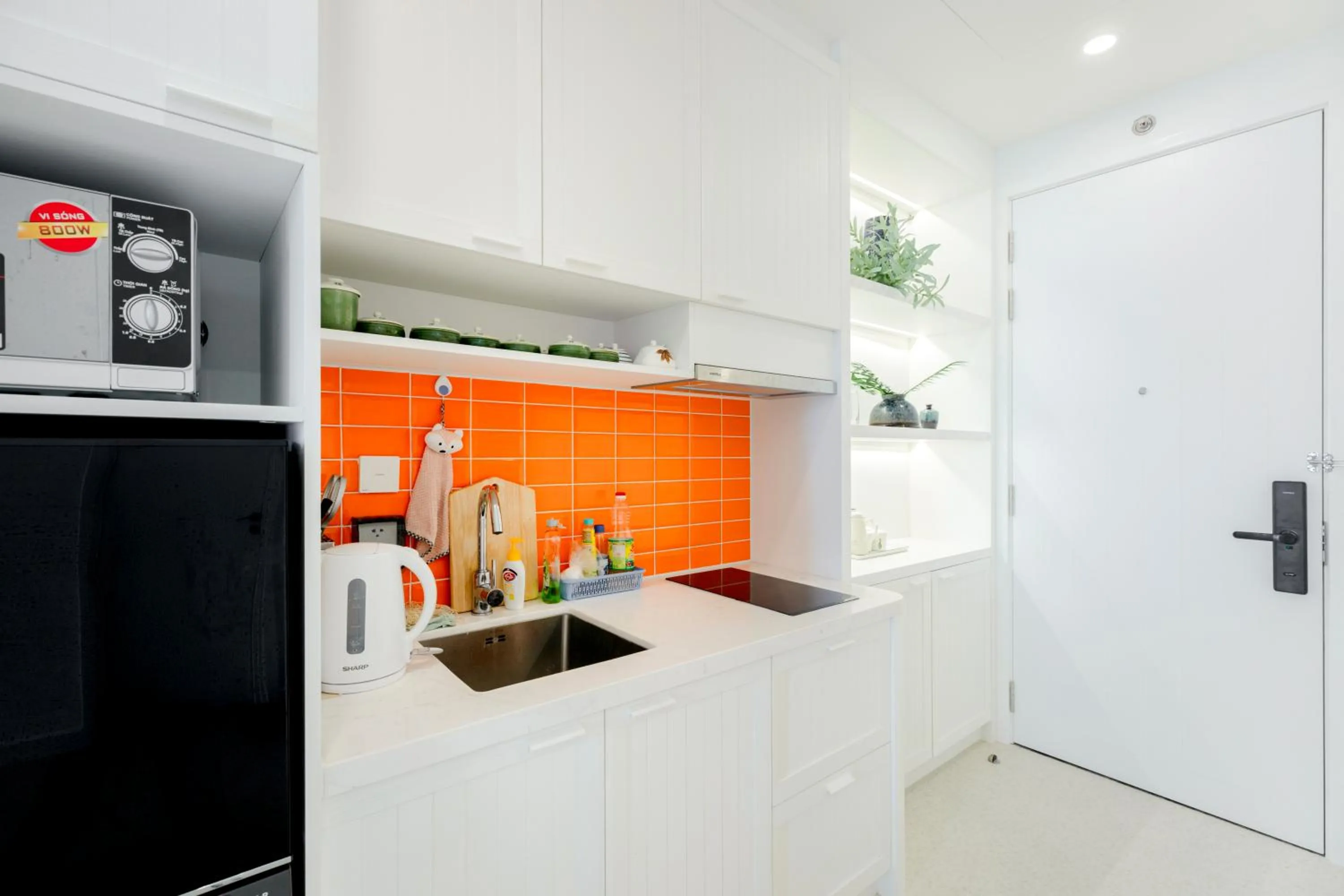 Kitchen or kitchenette in Elyday Apartment Hillside Phu Quoc - Sea & Firework view