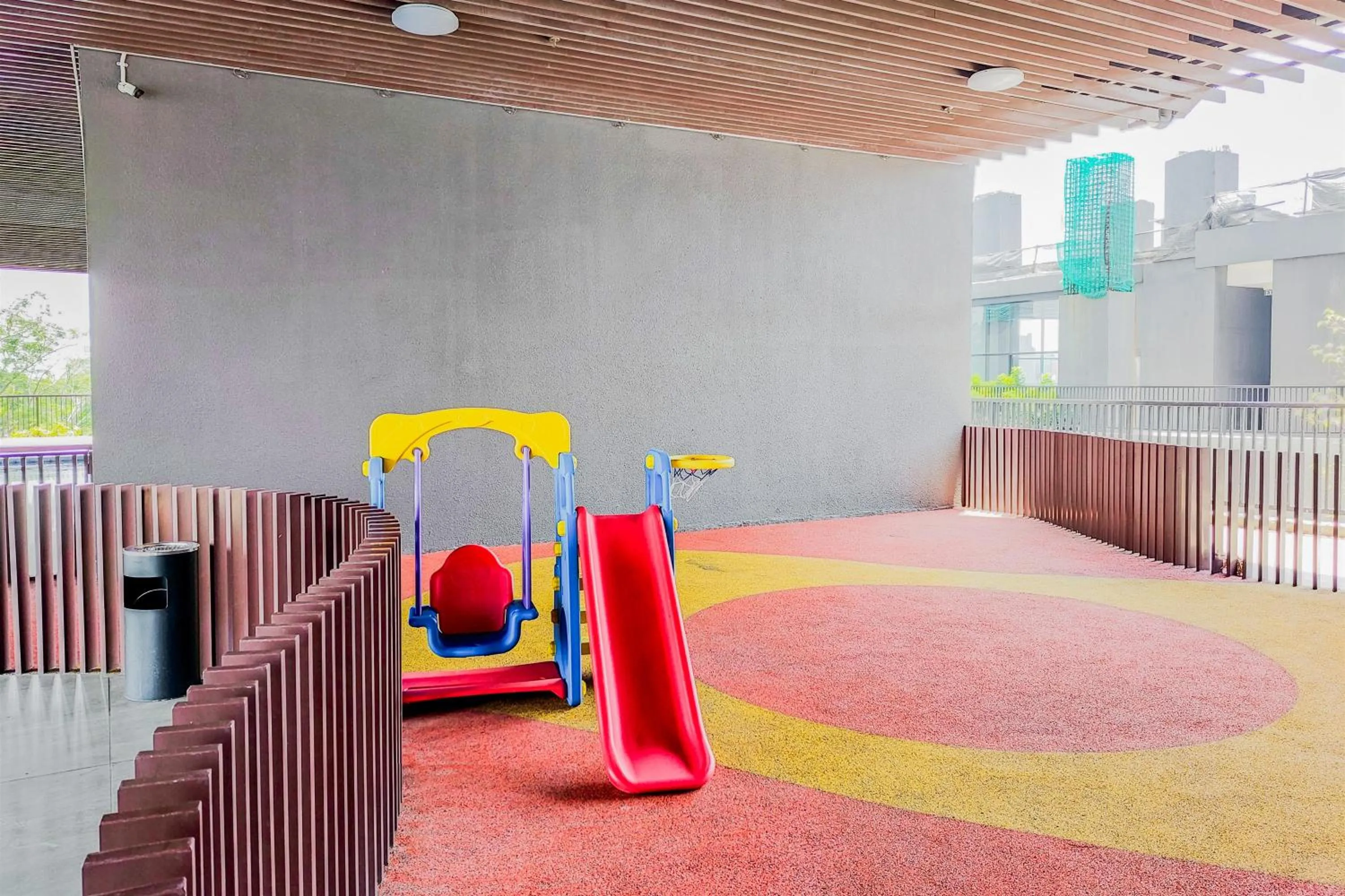 Children play ground in Comfy and Modern Studio Room The Ayoma Apartment By Travelio