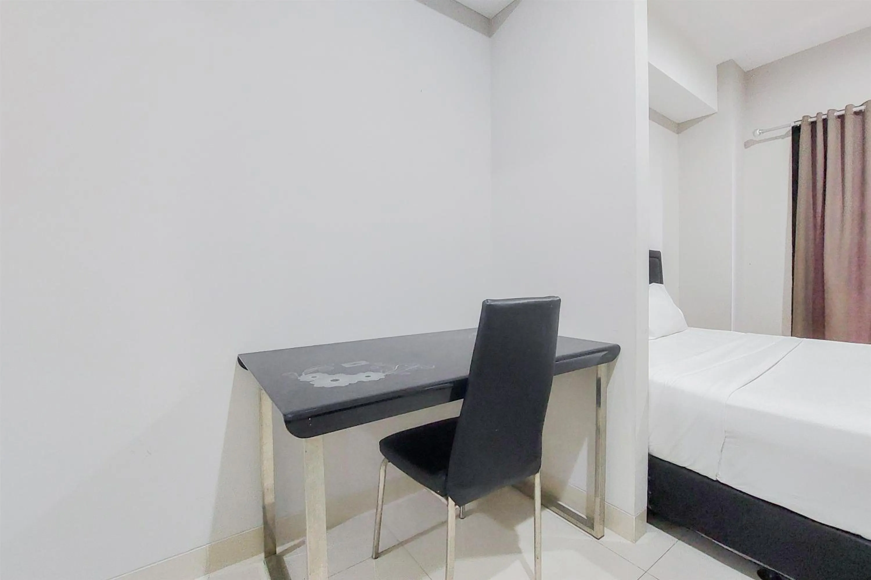 Bed in Comfy and Modern Studio Room The Ayoma Apartment By Travelio